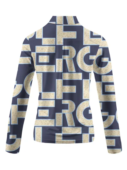 Cherryswing Women's Maze of Fairways Long Sleeve Golf Shirt