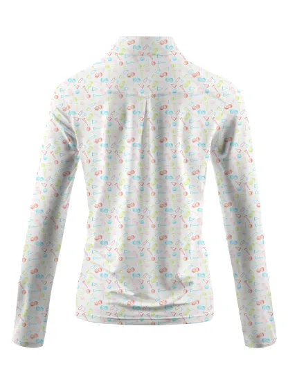 Cherryswing Women's In Play Long Sleeve Golf Polo