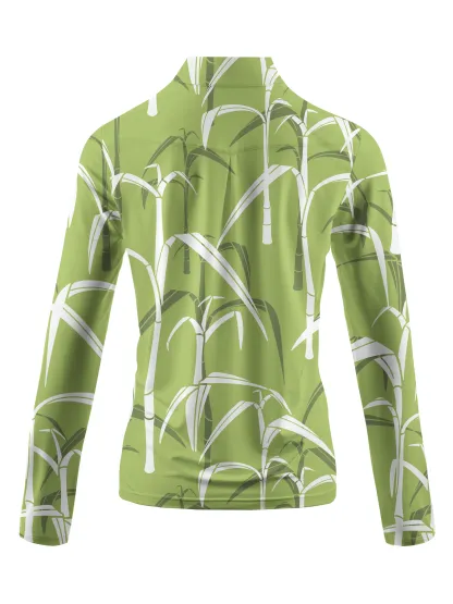 Cherryswing Women's Sugar Cane Fores  Long Sleeve Golf Shirt