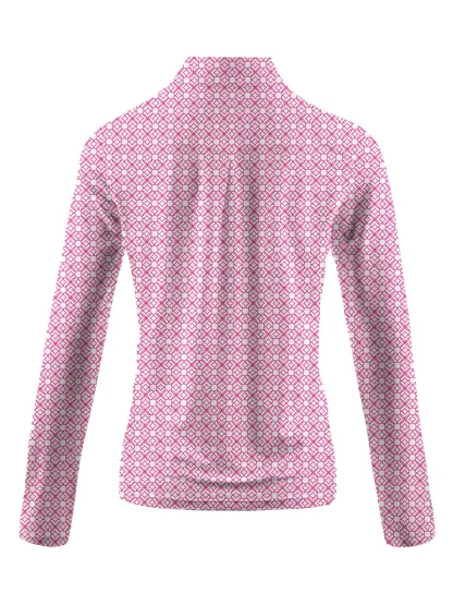 Cherryswing Women's Classic Plaid Long Sleeve Golf Shirt