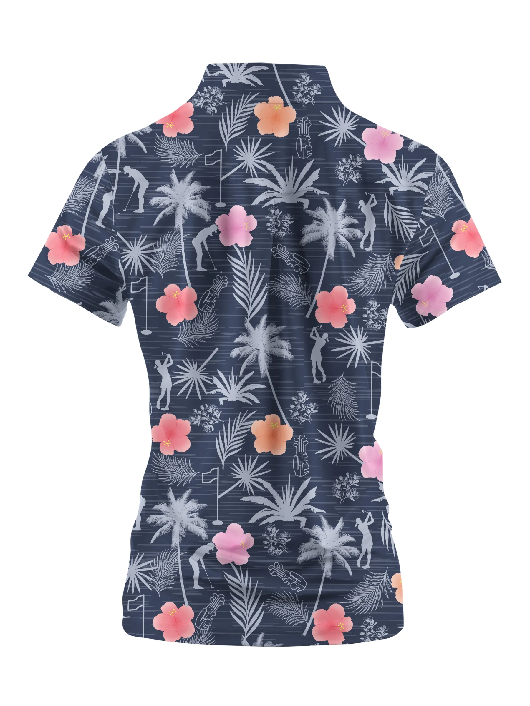 Cherryswing Women's Tropical Green Short Sleeve Golf Shirt