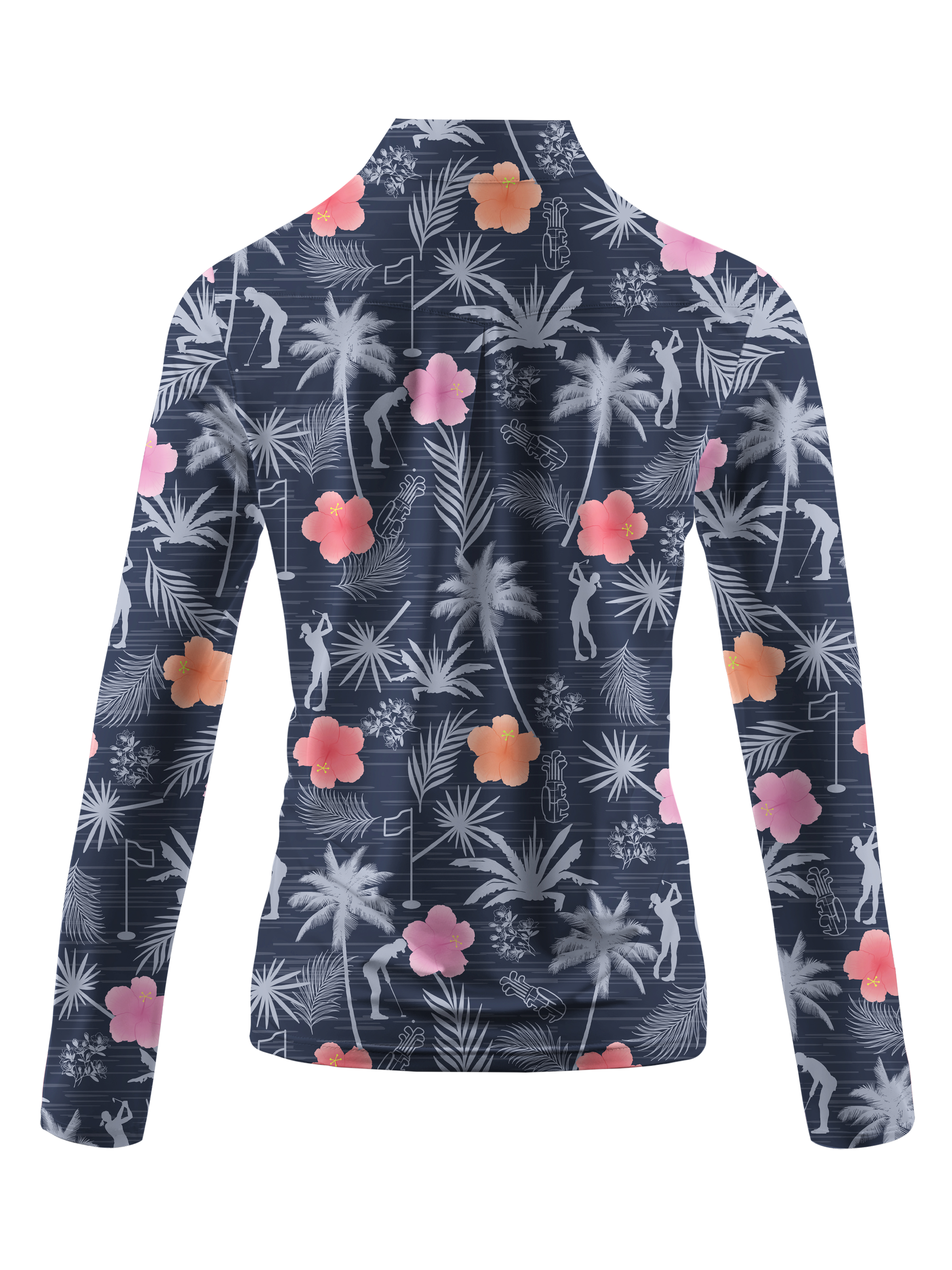 Cherryswing Women's Tropical Green Long Sleeve Golf Shirt