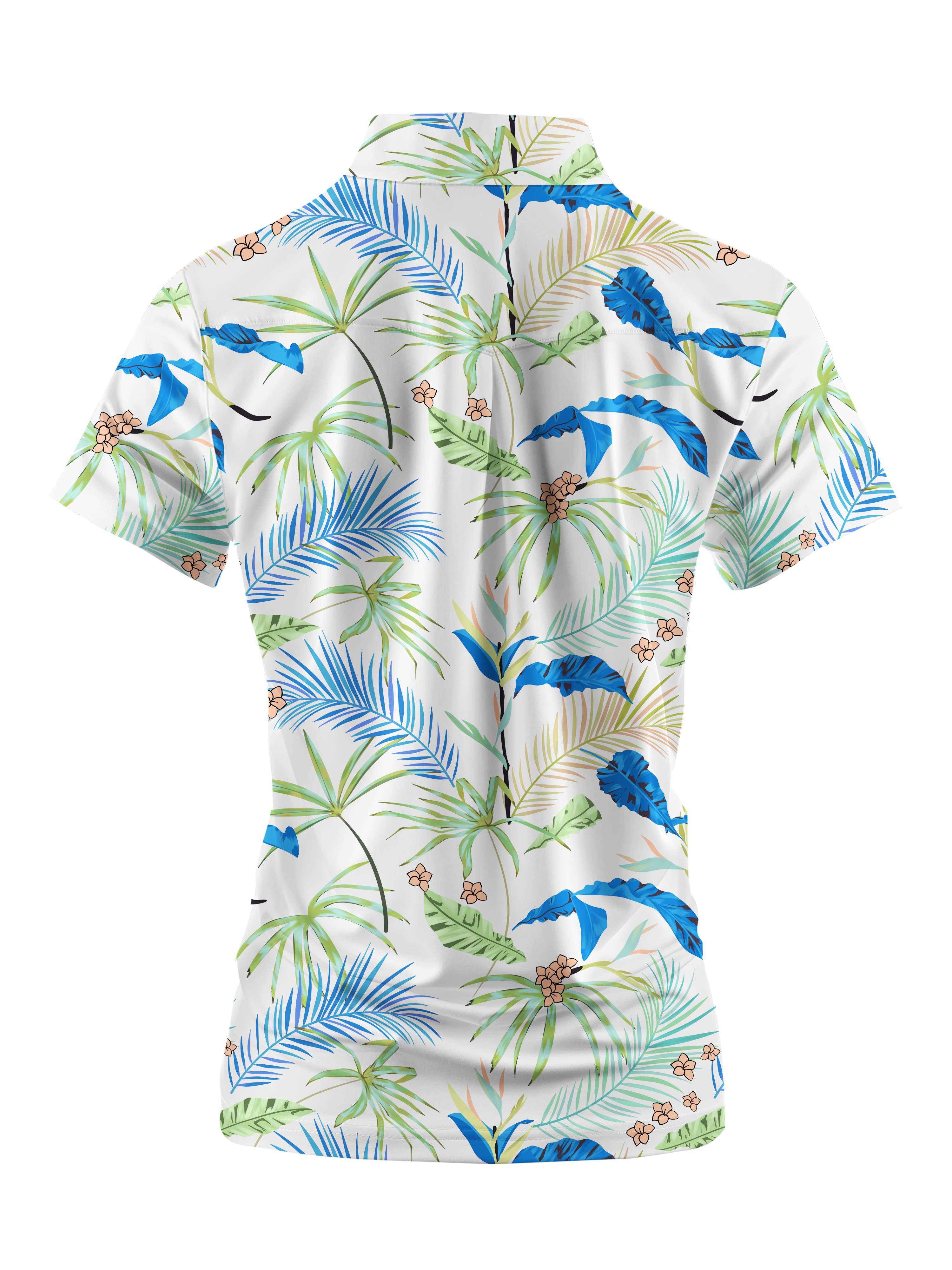 Cherryswing Women's Whimsy Palms Short Sleeve Golf Shirt