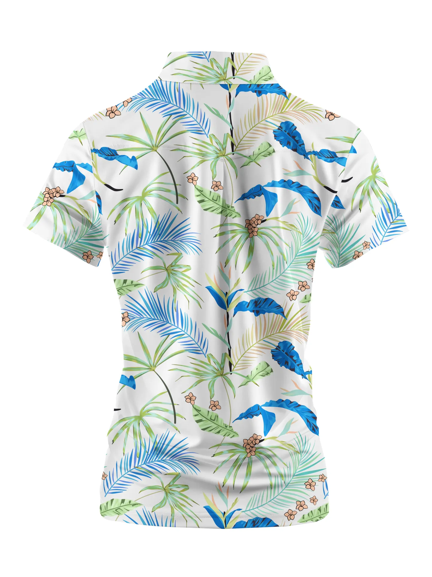 Cherryswing Women's Whimsy Palms Short Sleeve Golf Shirt