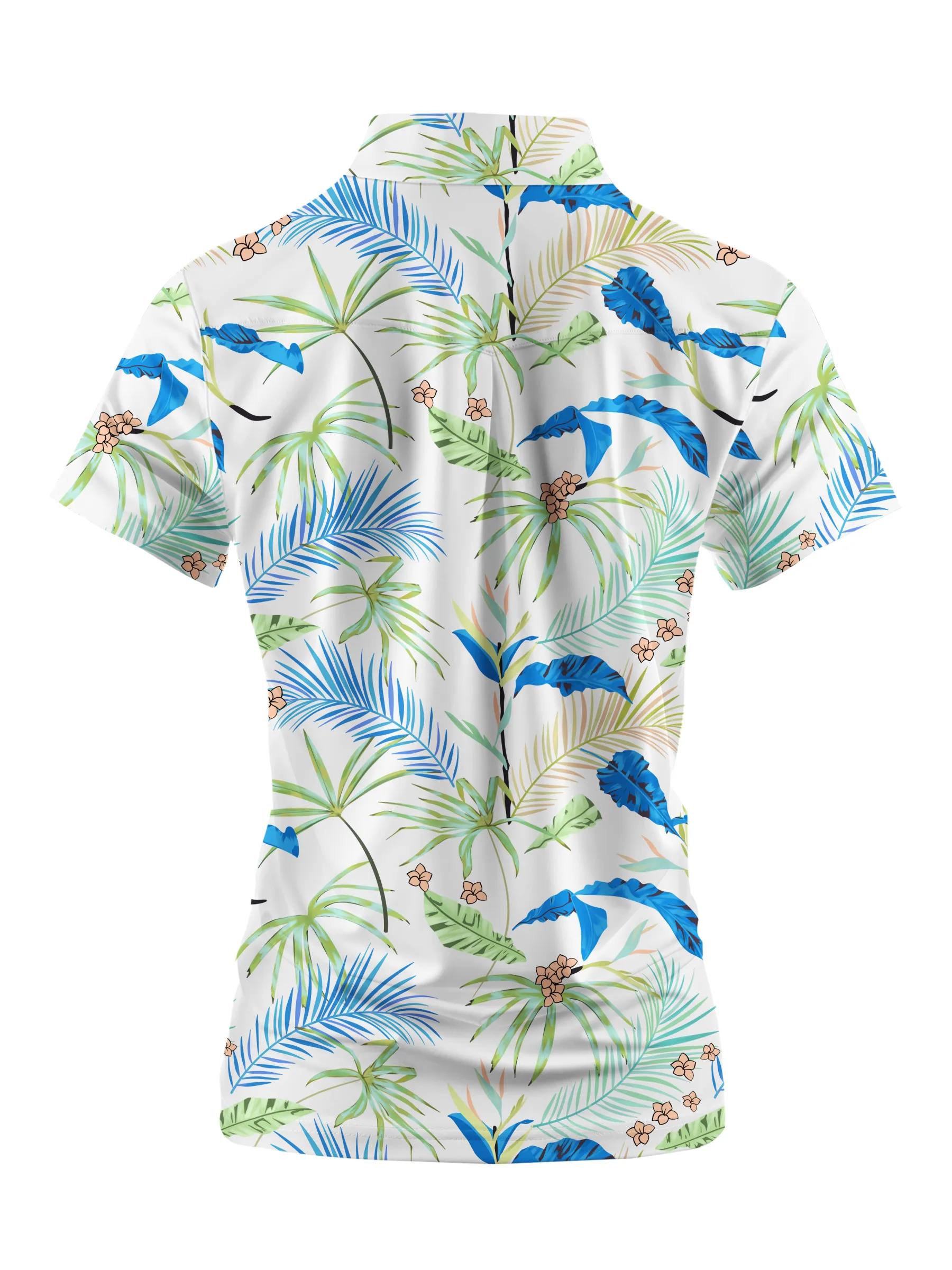 Cherryswing Women's Whimsy Palms Short Sleeve Golf Shirt