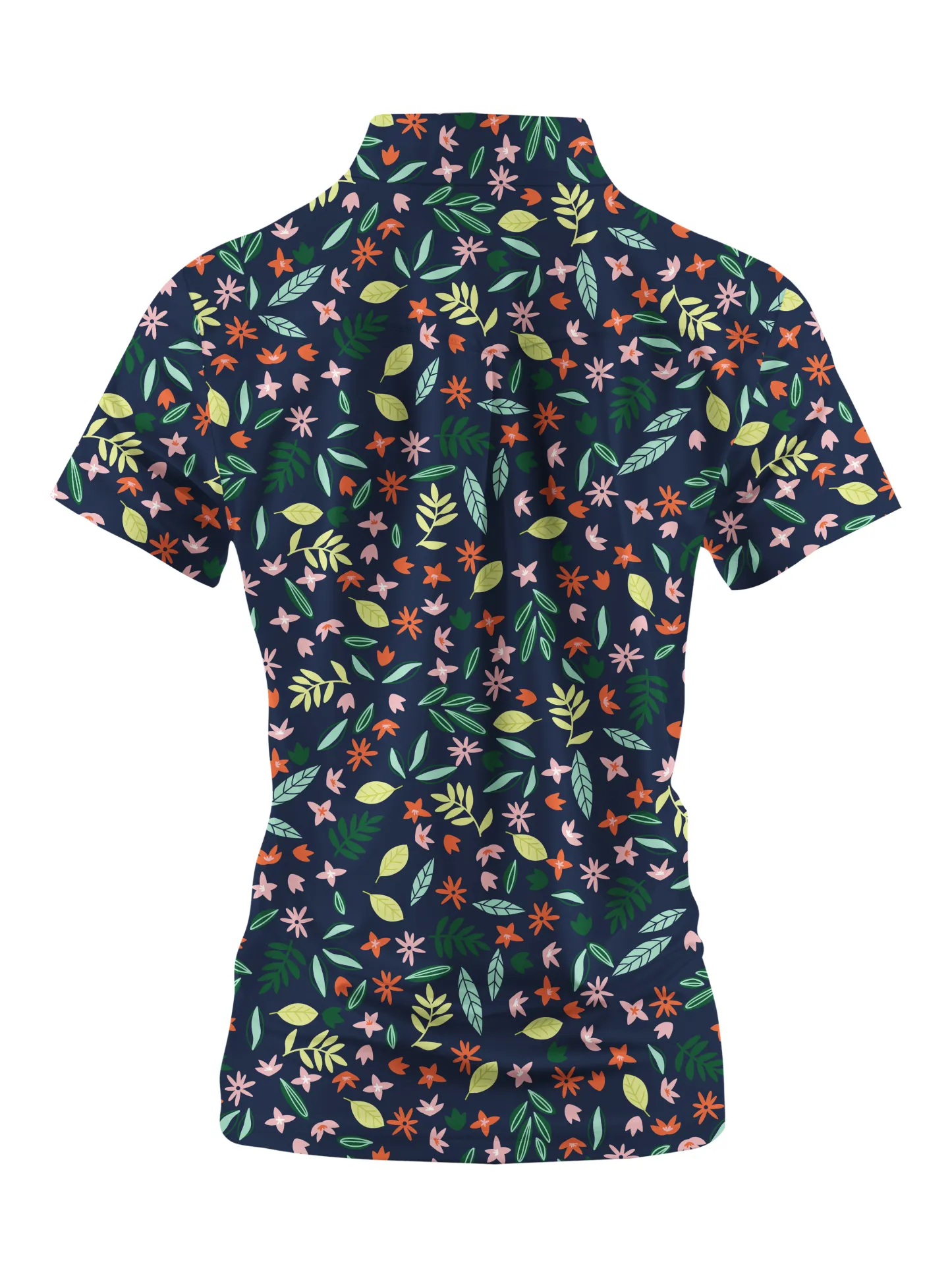 Cherryswing Women's Floral Print Short Sleeve Golf Shirt