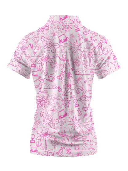 Cherryswing Women's Garden Party Short Sleeve Golf Shirt