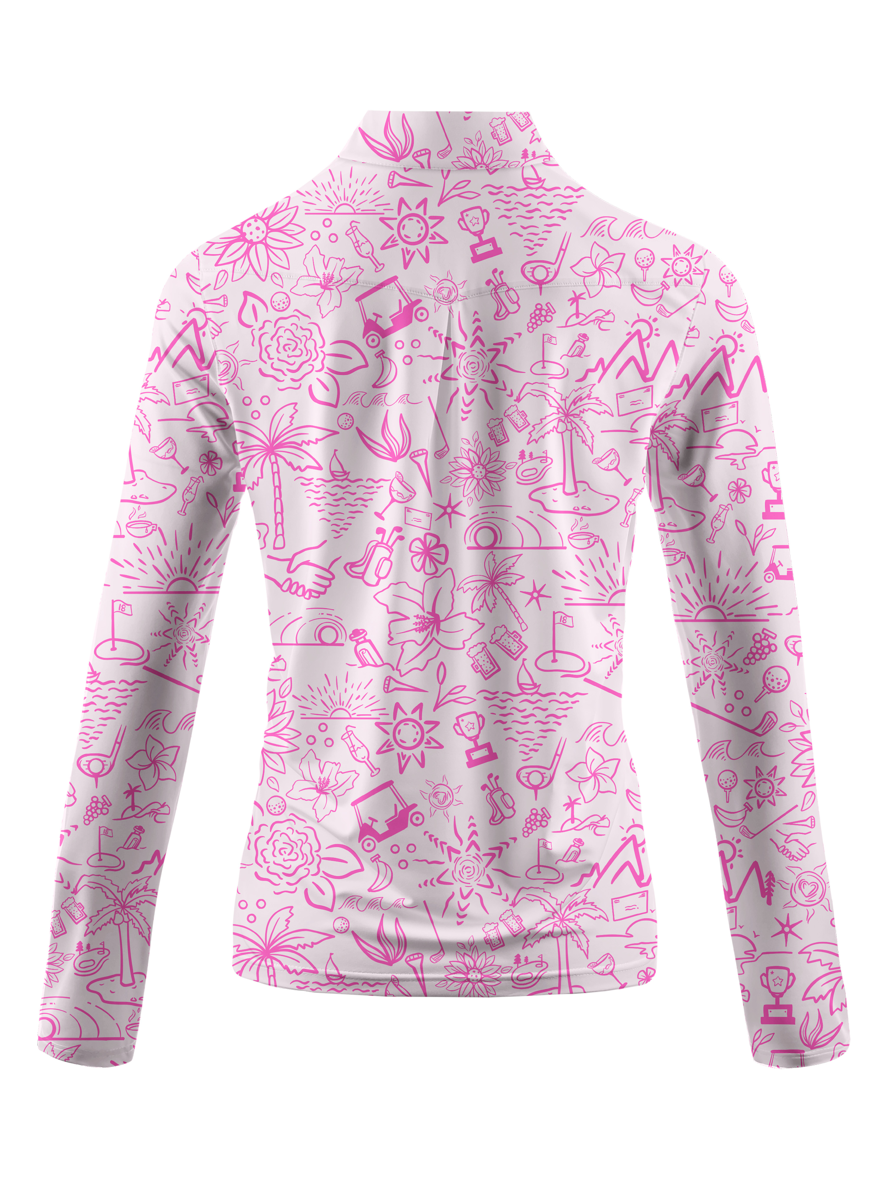 Cherryswing Women's Garden Party Long Sleeve Golf Shirt