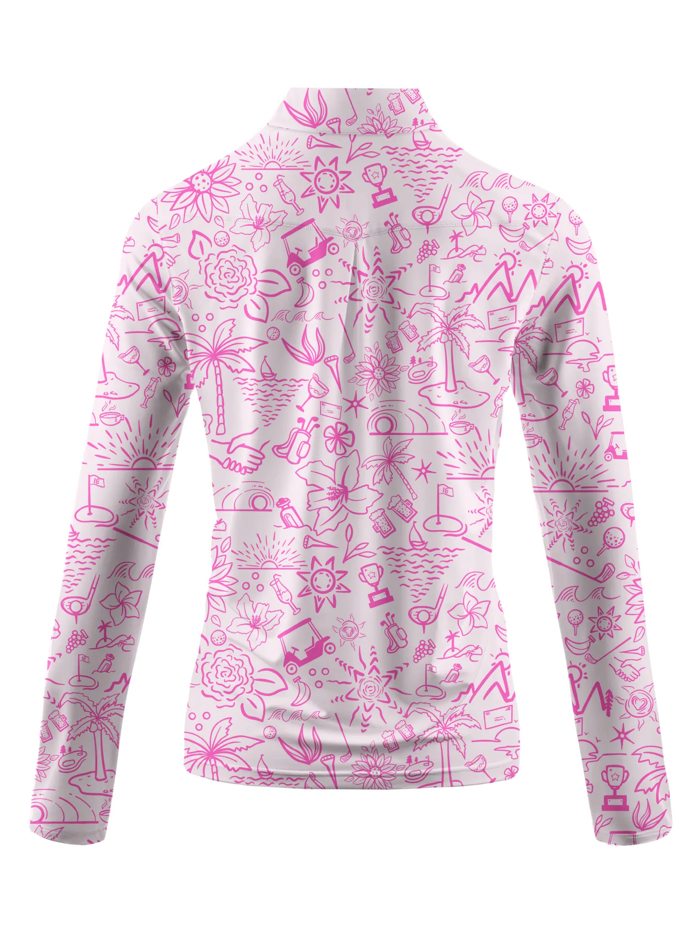 Cherryswing Women's Garden Party Long Sleeve Golf Shirt