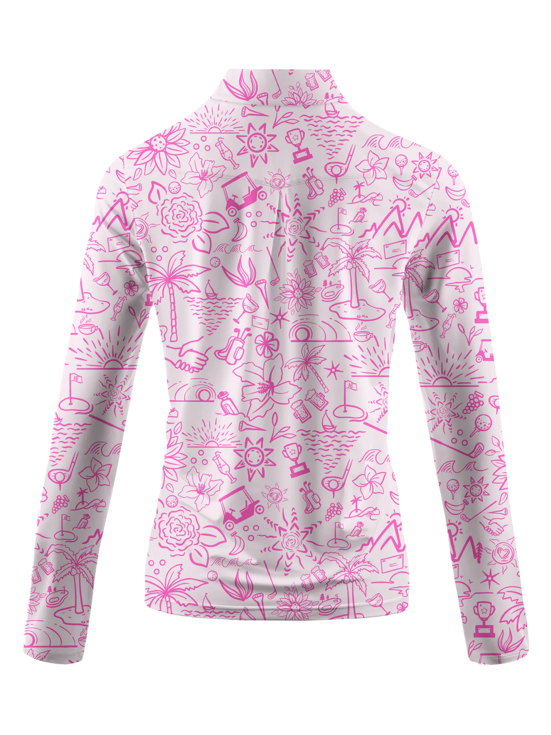 Cherryswing Women's Garden Party Long Sleeve Golf Shirt