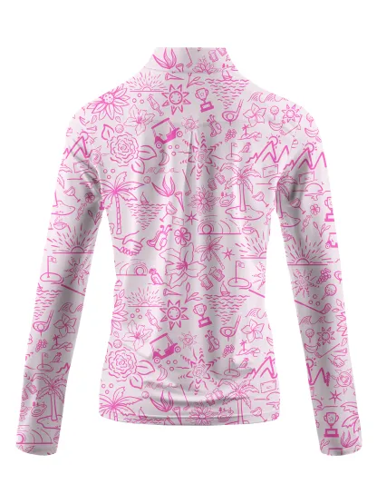 Cherryswing Women's Garden Party Long Sleeve Golf Shirt