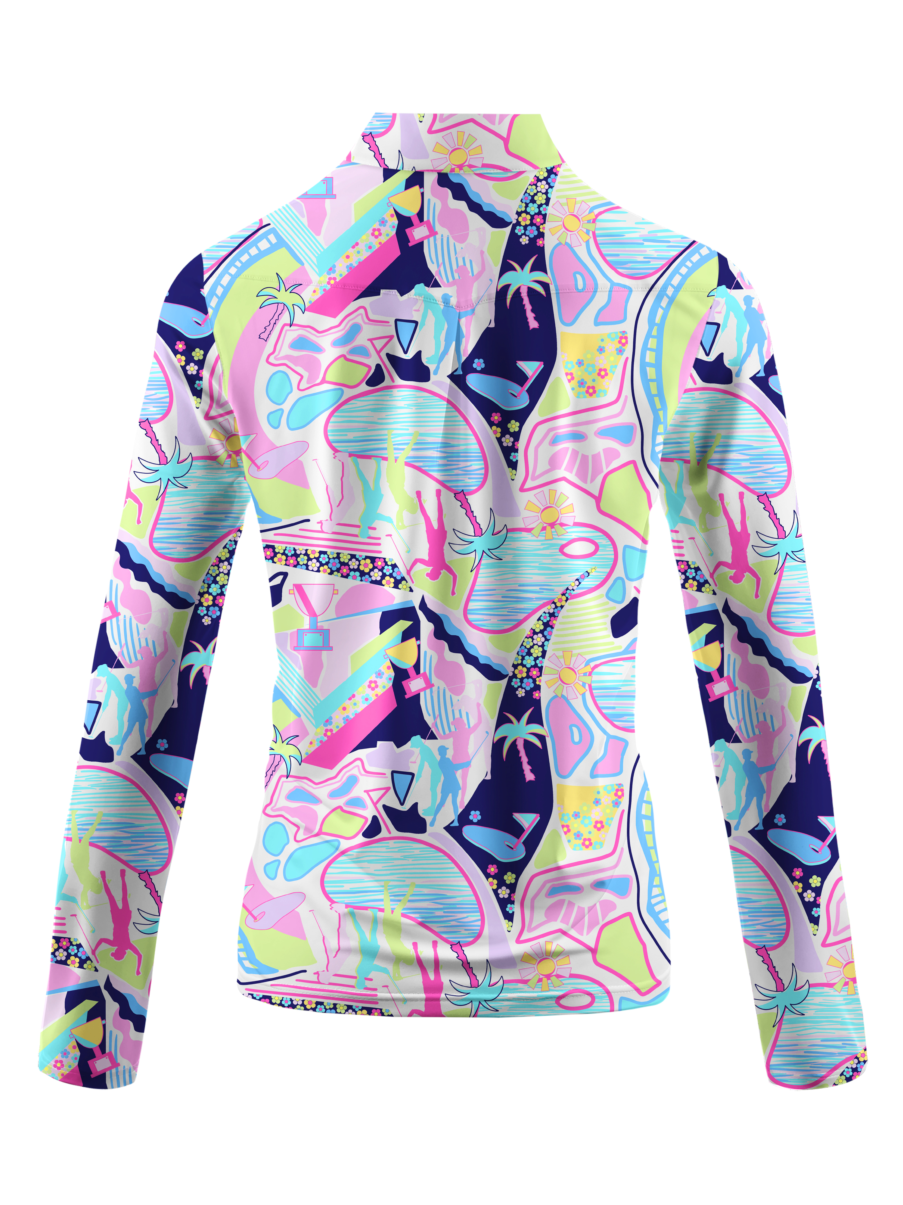Cherryswing Women's Garden Party Long Sleeve Golf Shirt
