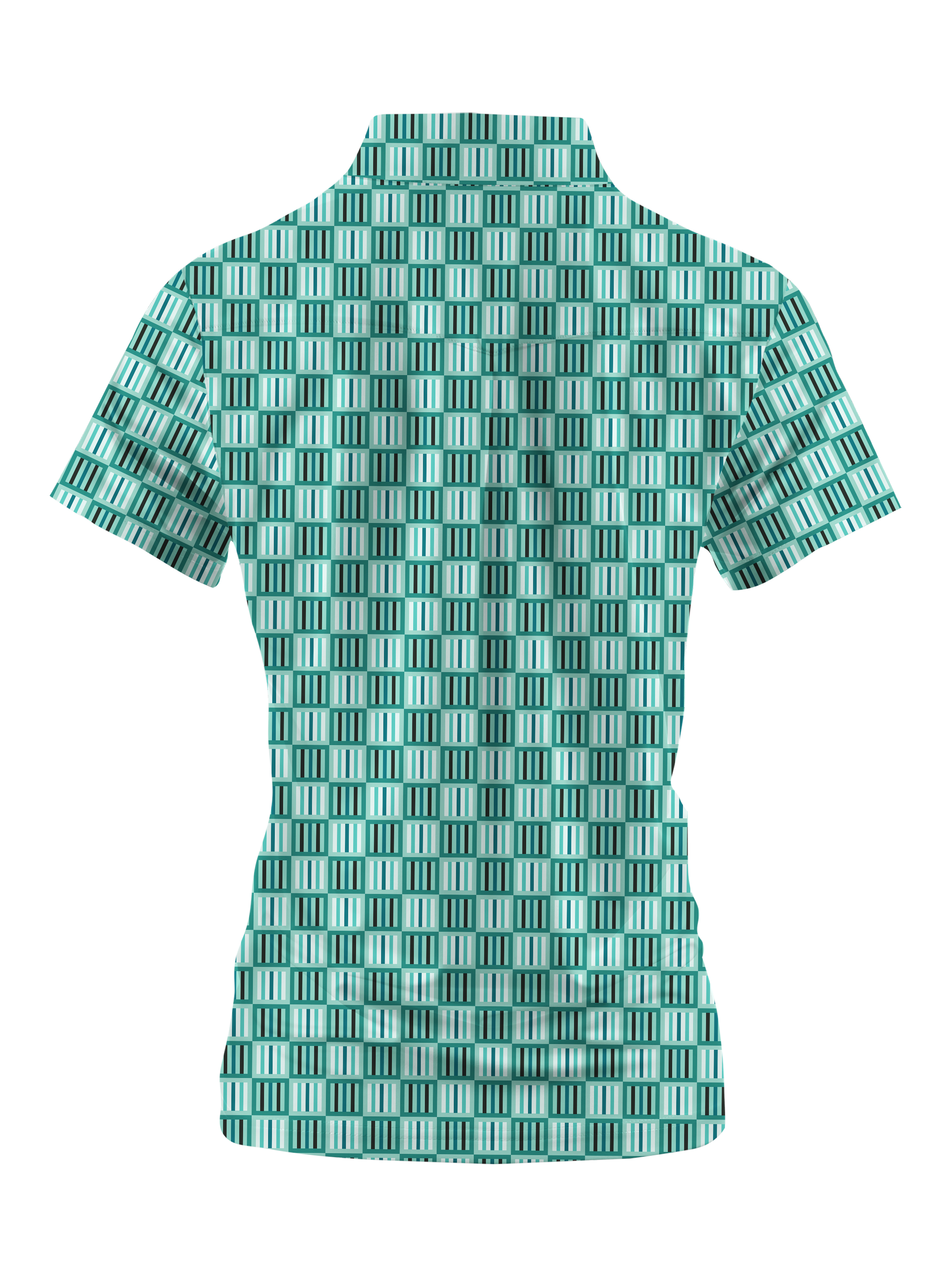 Cherryswing Women's Geometric Mastery Short Sleeve Golf Shirt