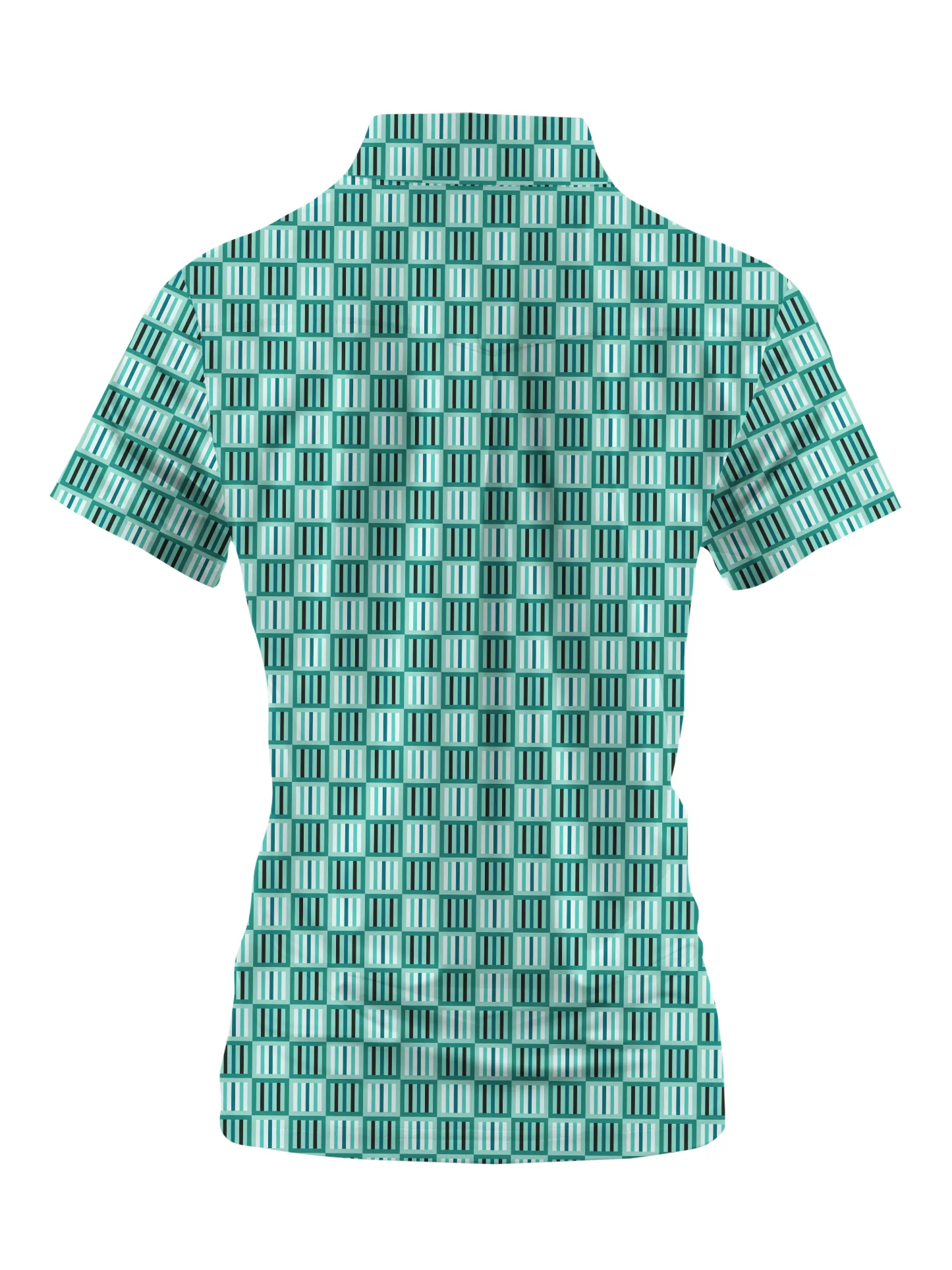 Cherryswing Women's Geometric Mastery Short Sleeve Golf Shirt
