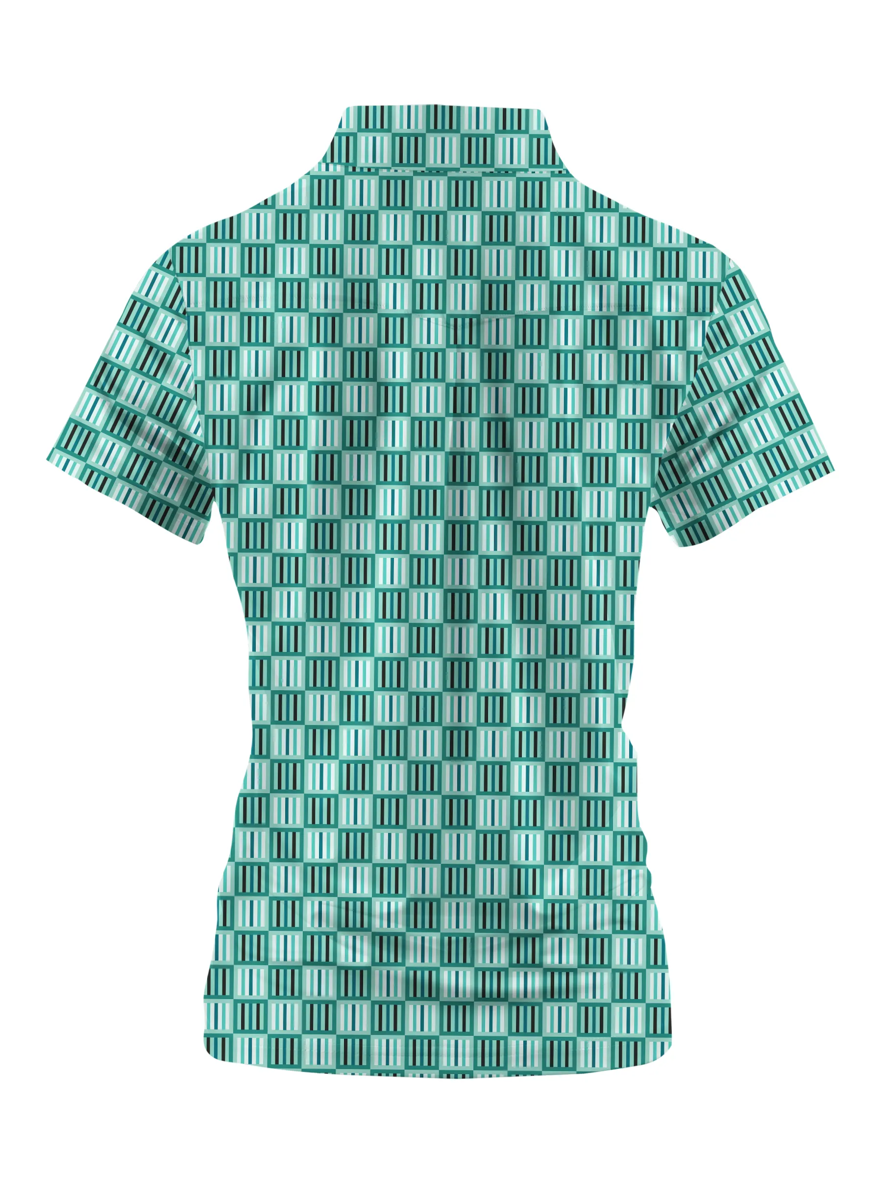 Cherryswing Women's Geometric Mastery Short Sleeve Golf Shirt