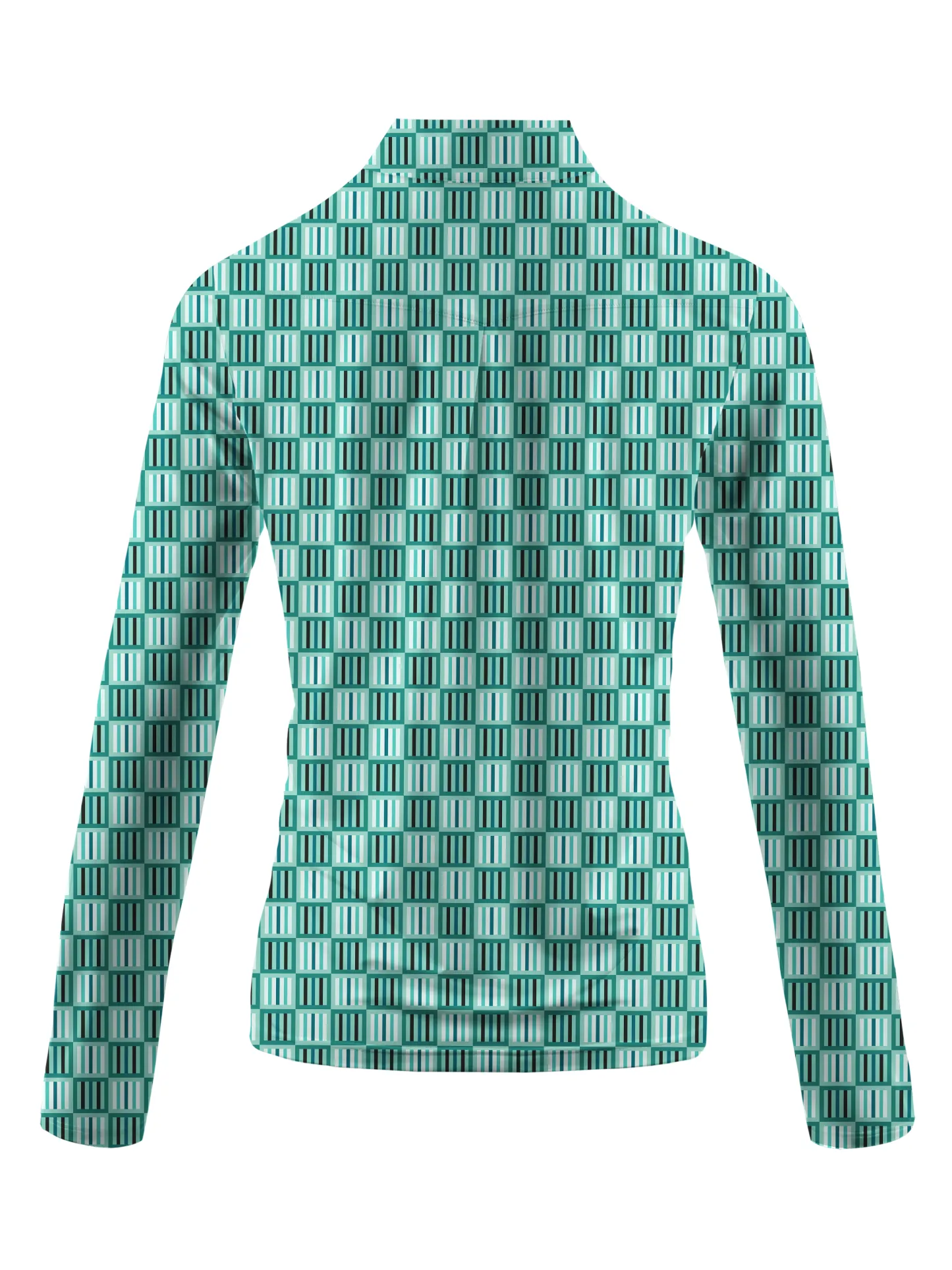 Cherryswing Women's Geometric Mastery Long Sleeve Golf Shirt