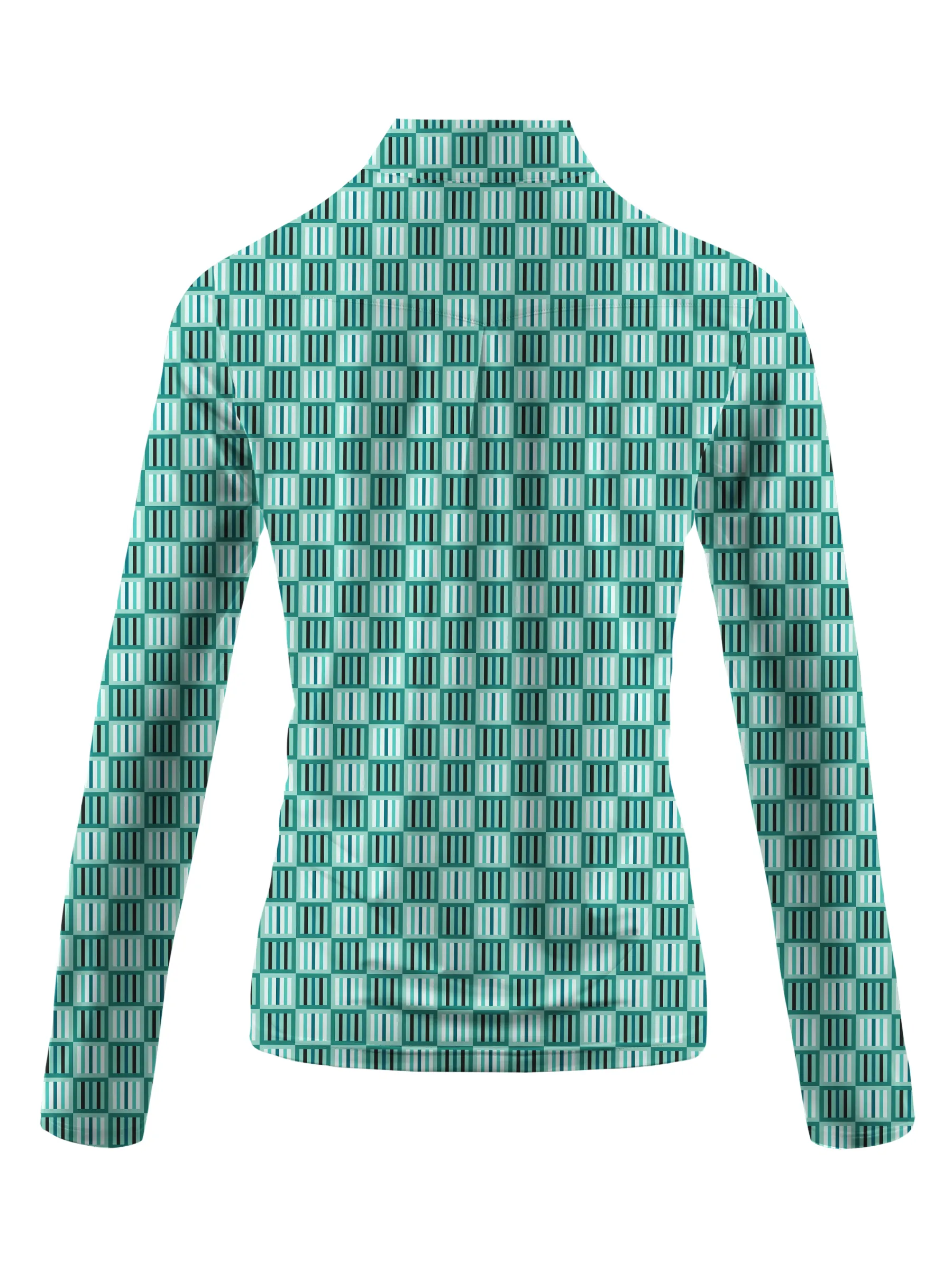 Cherryswing Women's Geometric Mastery Long Sleeve Golf Shirt