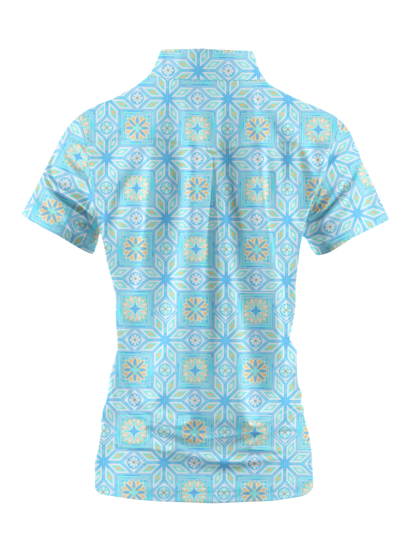 Cherryswing Women's Elegance Mosaic Short Sleeve Golf Shirt