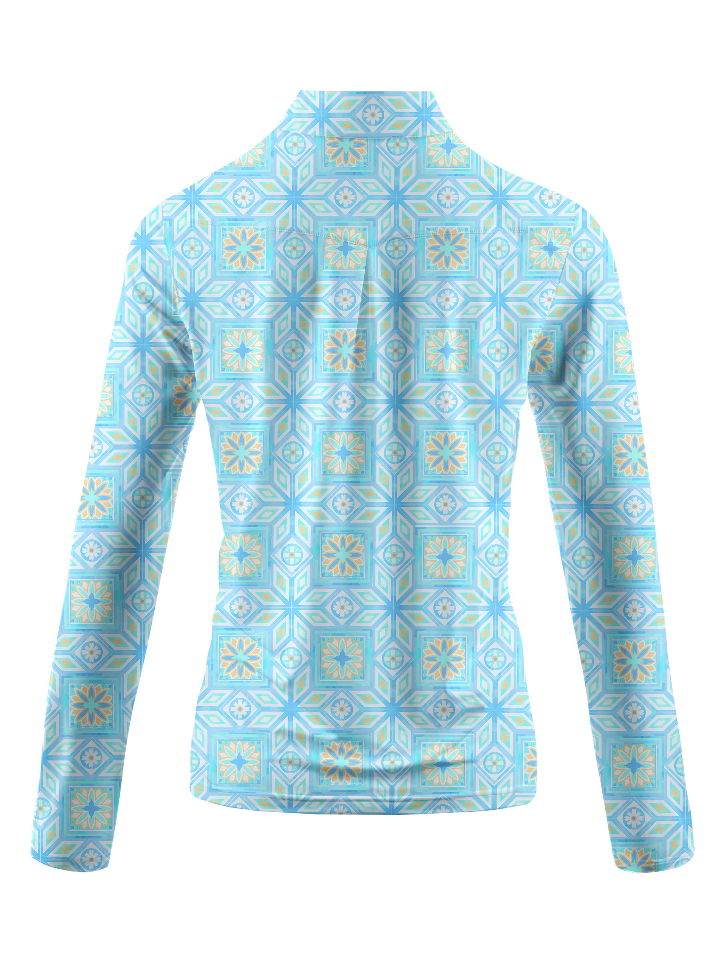 Cherryswing Women's Elegance Mosaic Long Sleeve Golf Shirt