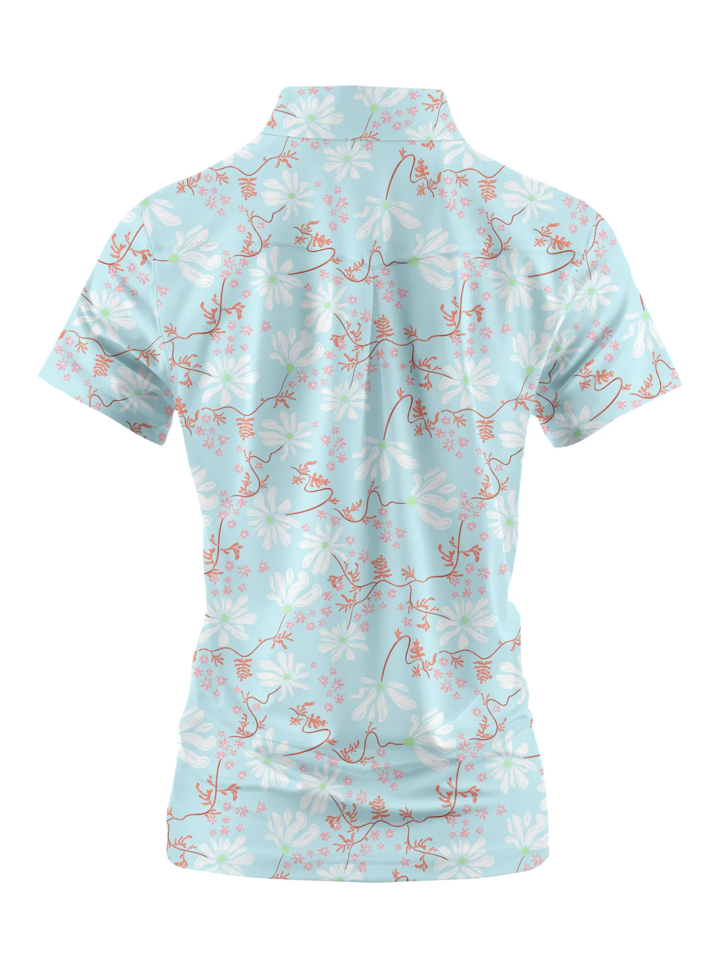 Cherryswing Women's Spring Blossom Short Sleeve Golf Shirt