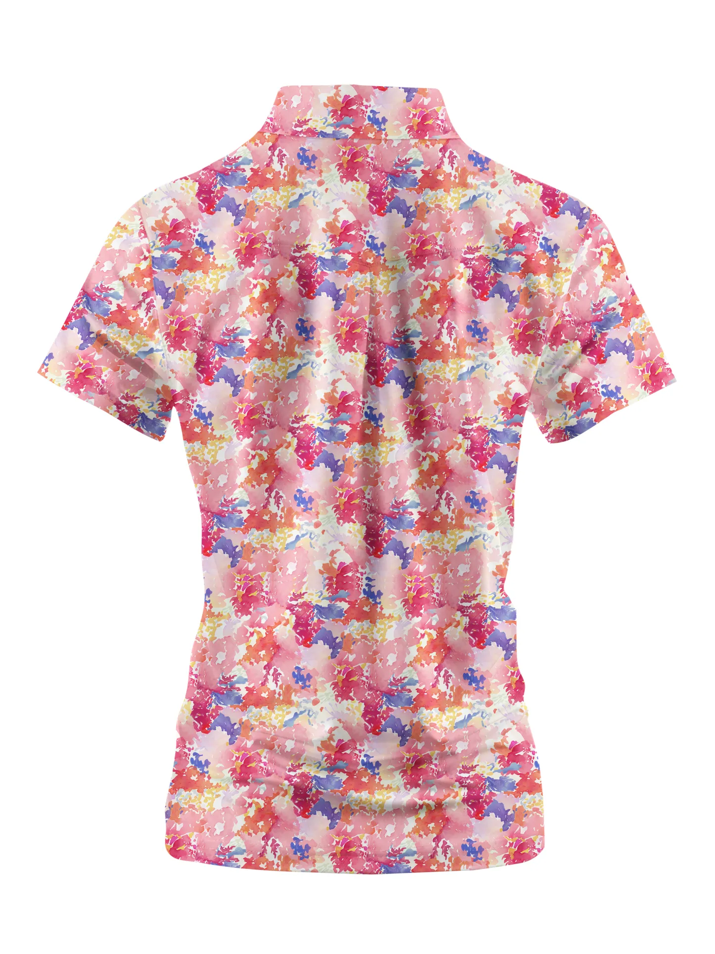 Cherryswing Women's Riot Of Colors Short Sleeve Golf Shirt