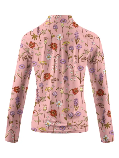 Cherryswing Women's Spring Meadow Long Sleeve Golf Shirt