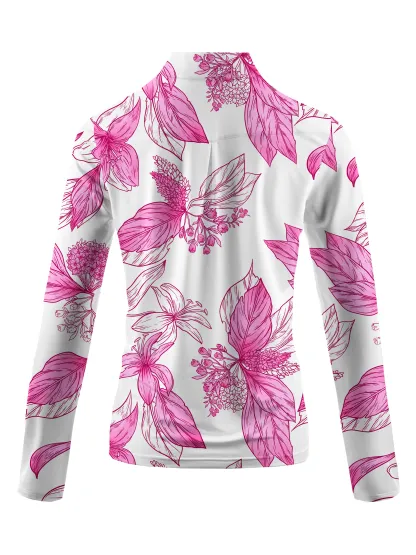 Cherryswing Women's Blossom Grove Long Sleeve Golf Shirt