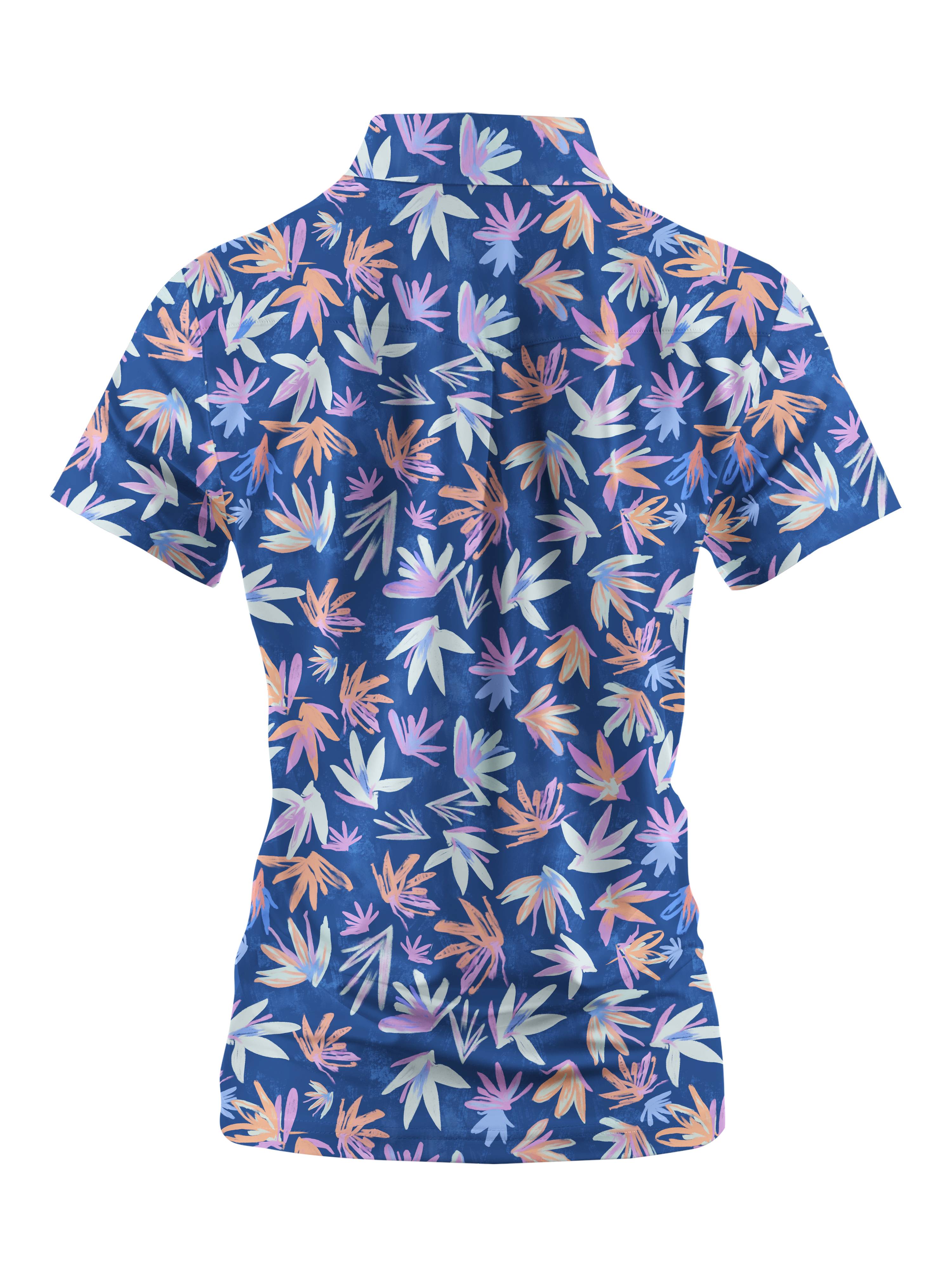 Cherryswing Women's Autumnal Garden Short Sleeve Golf Shirt