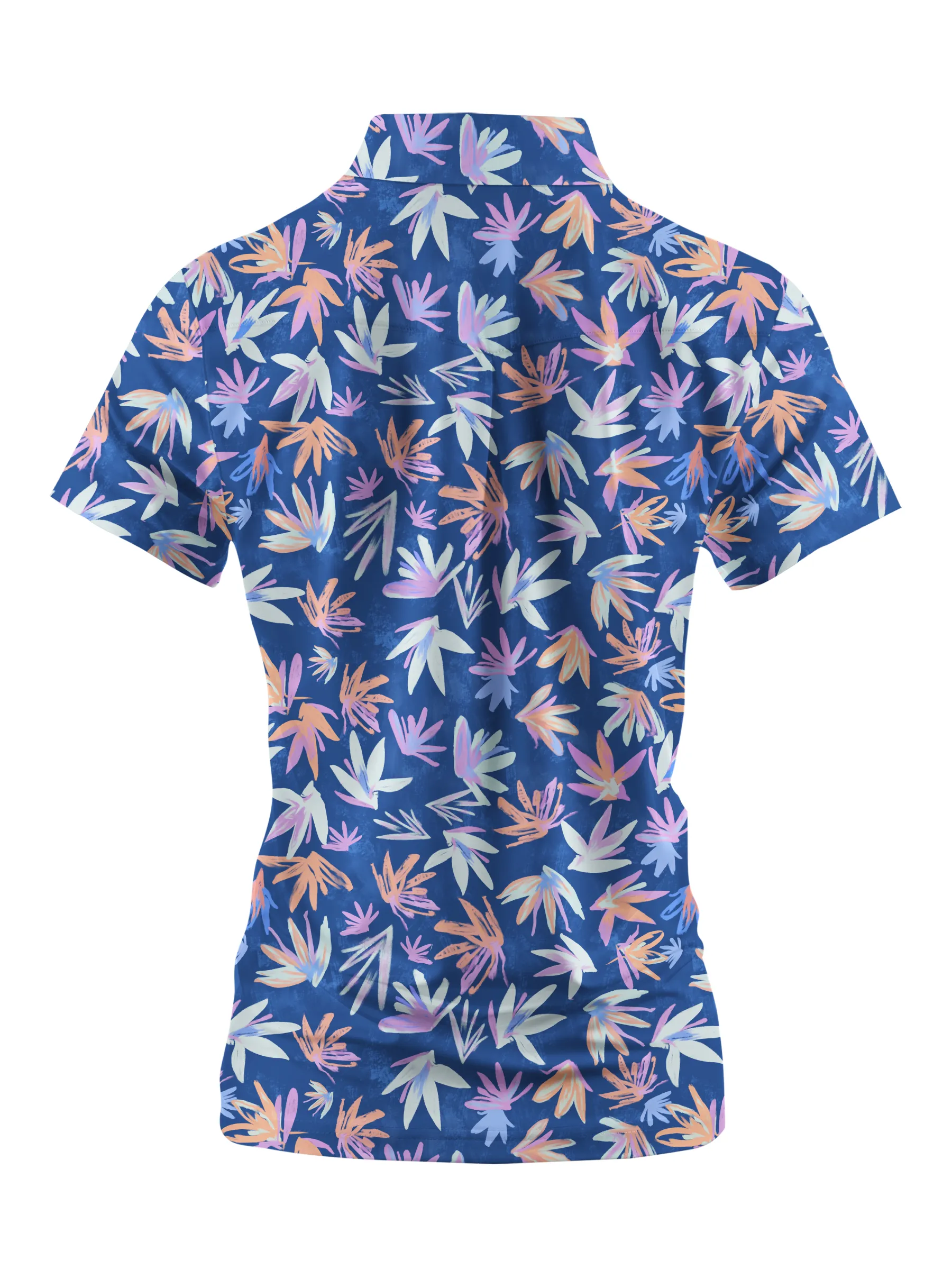 Cherryswing Women's Autumnal Garden Short Sleeve Golf Shirt