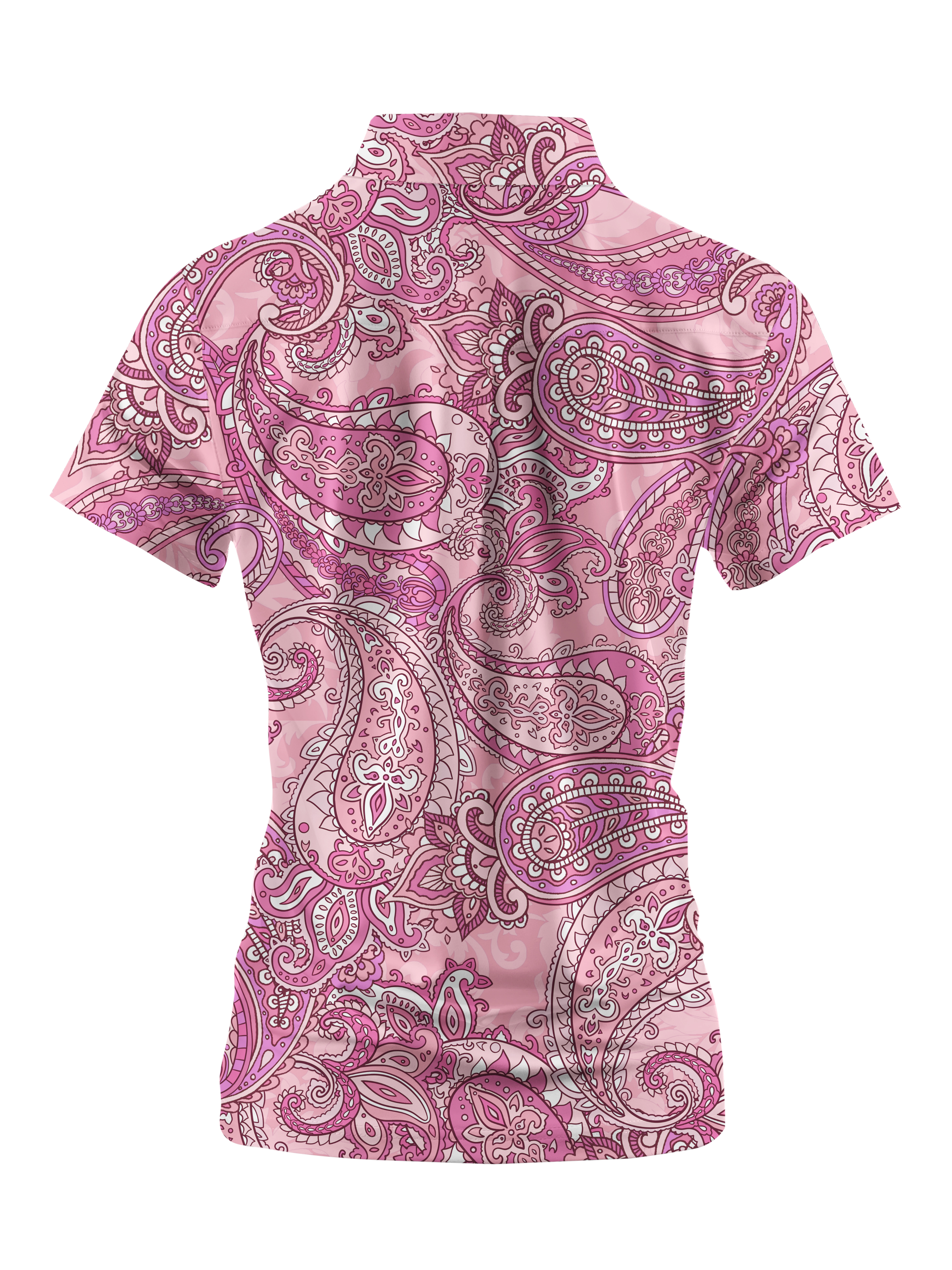 Cherryswing Women's Paisley Short Sleeve Golf Shirt