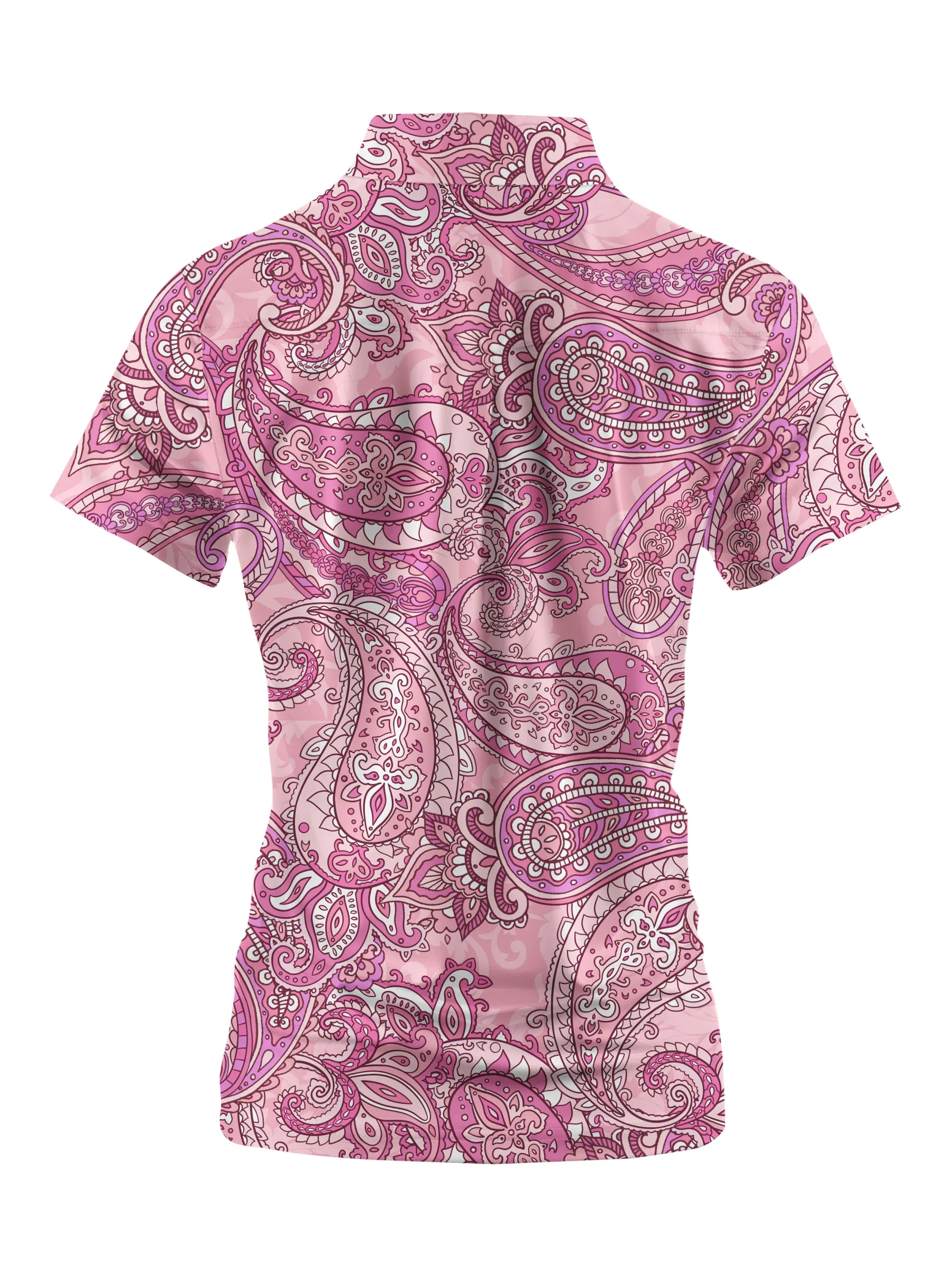 Cherryswing Women's Paisley Short Sleeve Golf Shirt