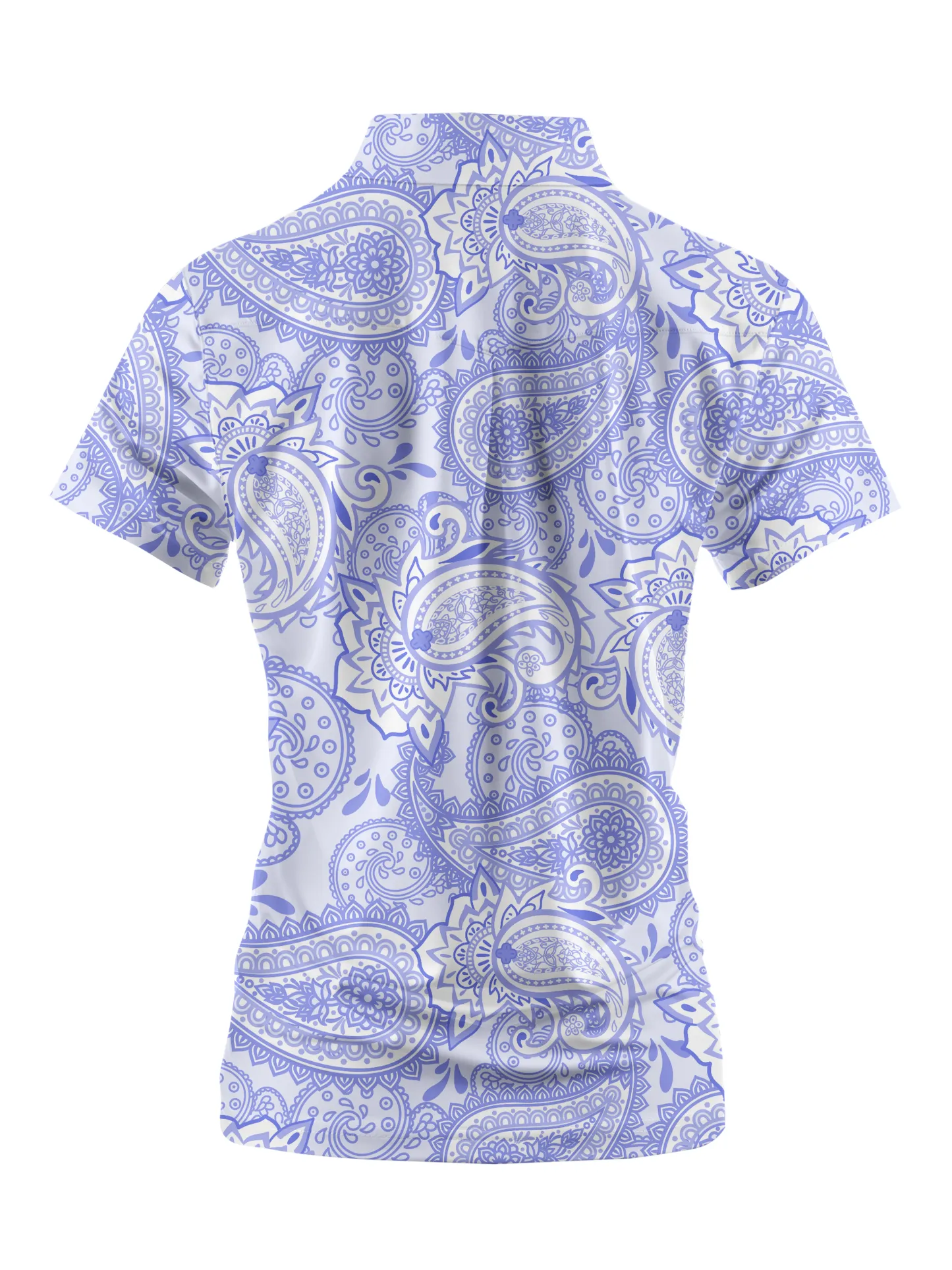 Cherryswing Women's Cashew Flower Golf Short Sleeve Polo Shirt