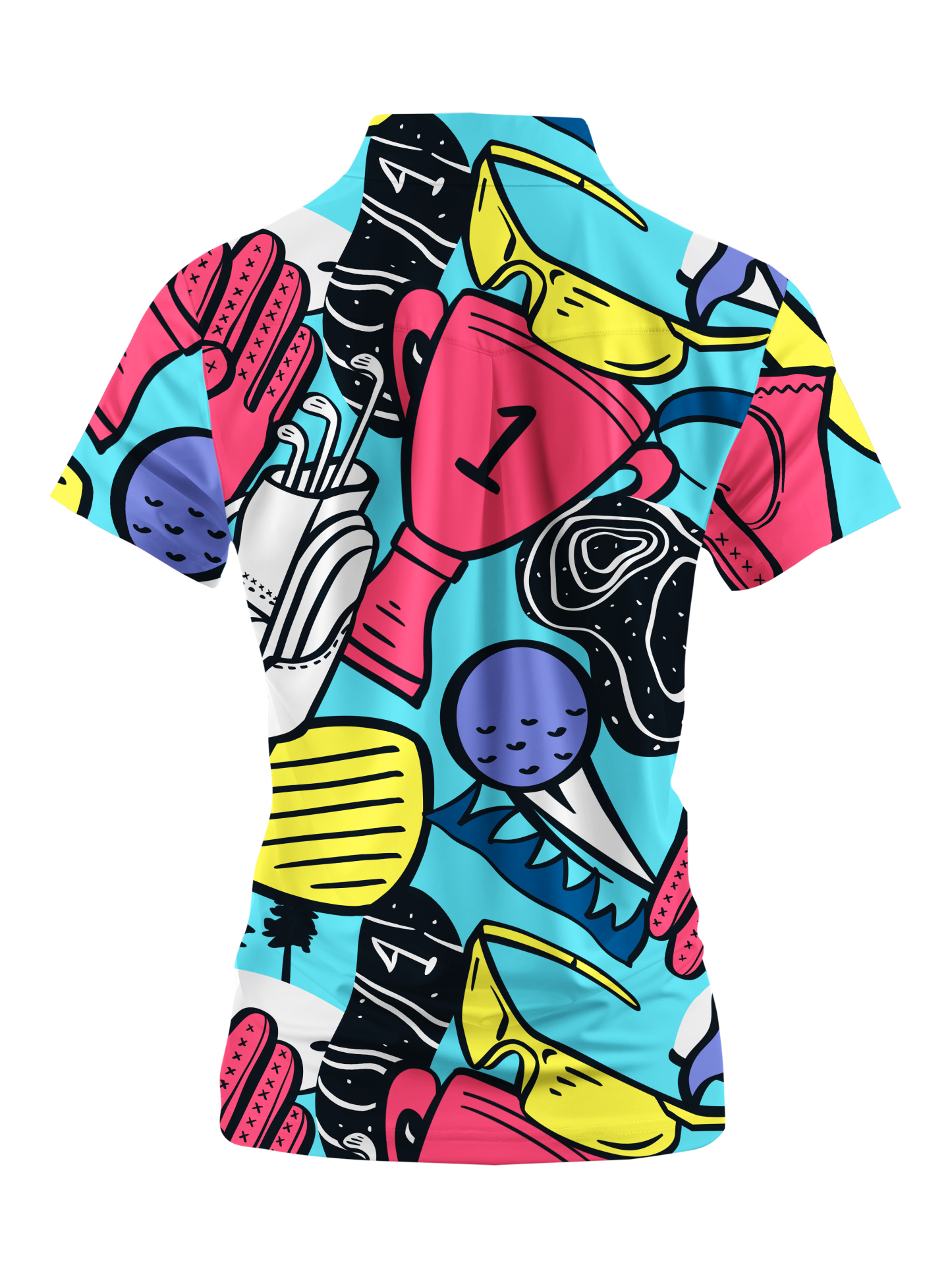 Cherryswing Women's Vivid Hues Golf Short Sleeve Polo Shirt