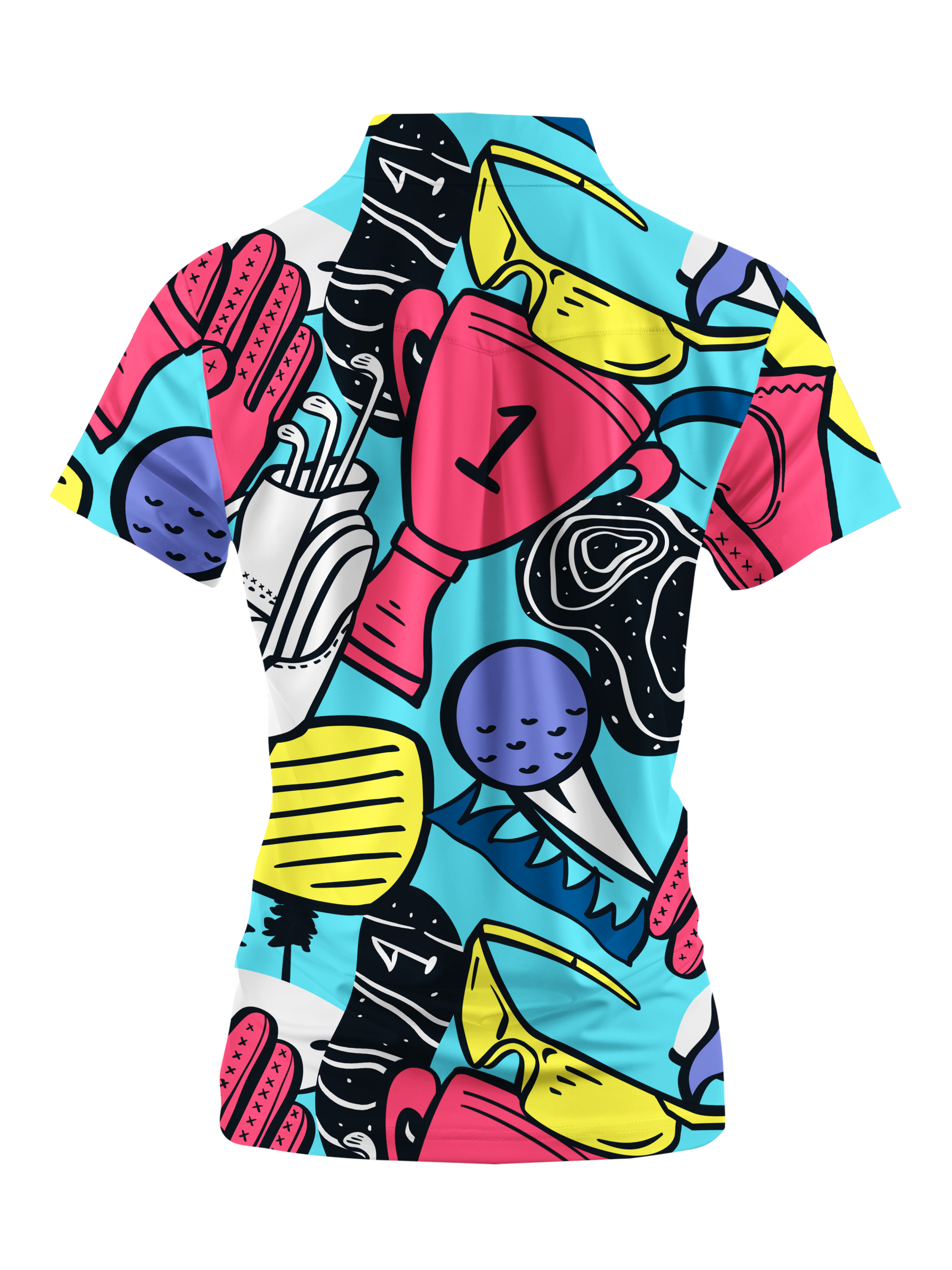 Cherryswing Women's Vivid Hues Golf Short Sleeve Polo Shirt