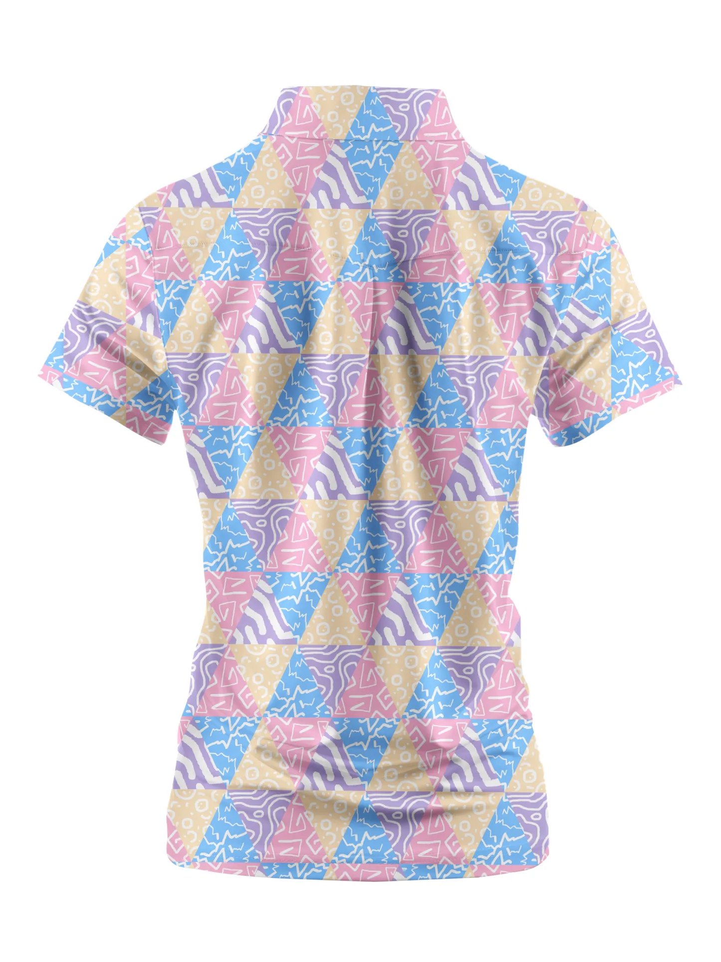 Cherryswing Women's Vibrant Patchwork  Golf Short Sleeve Polo Shirt