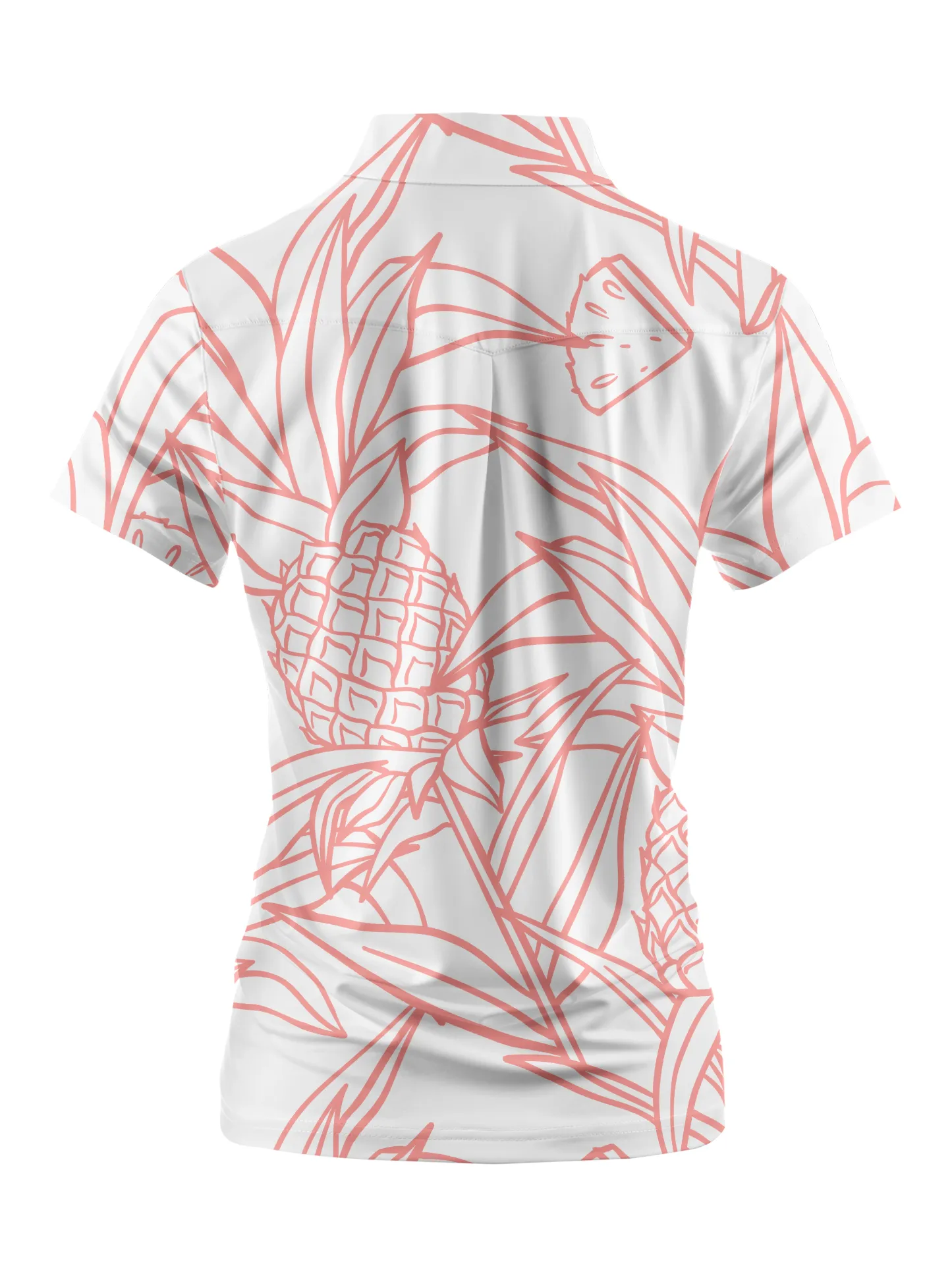 Cherryswing Women's Pineapples Golf Short Sleeve Polo Shirt