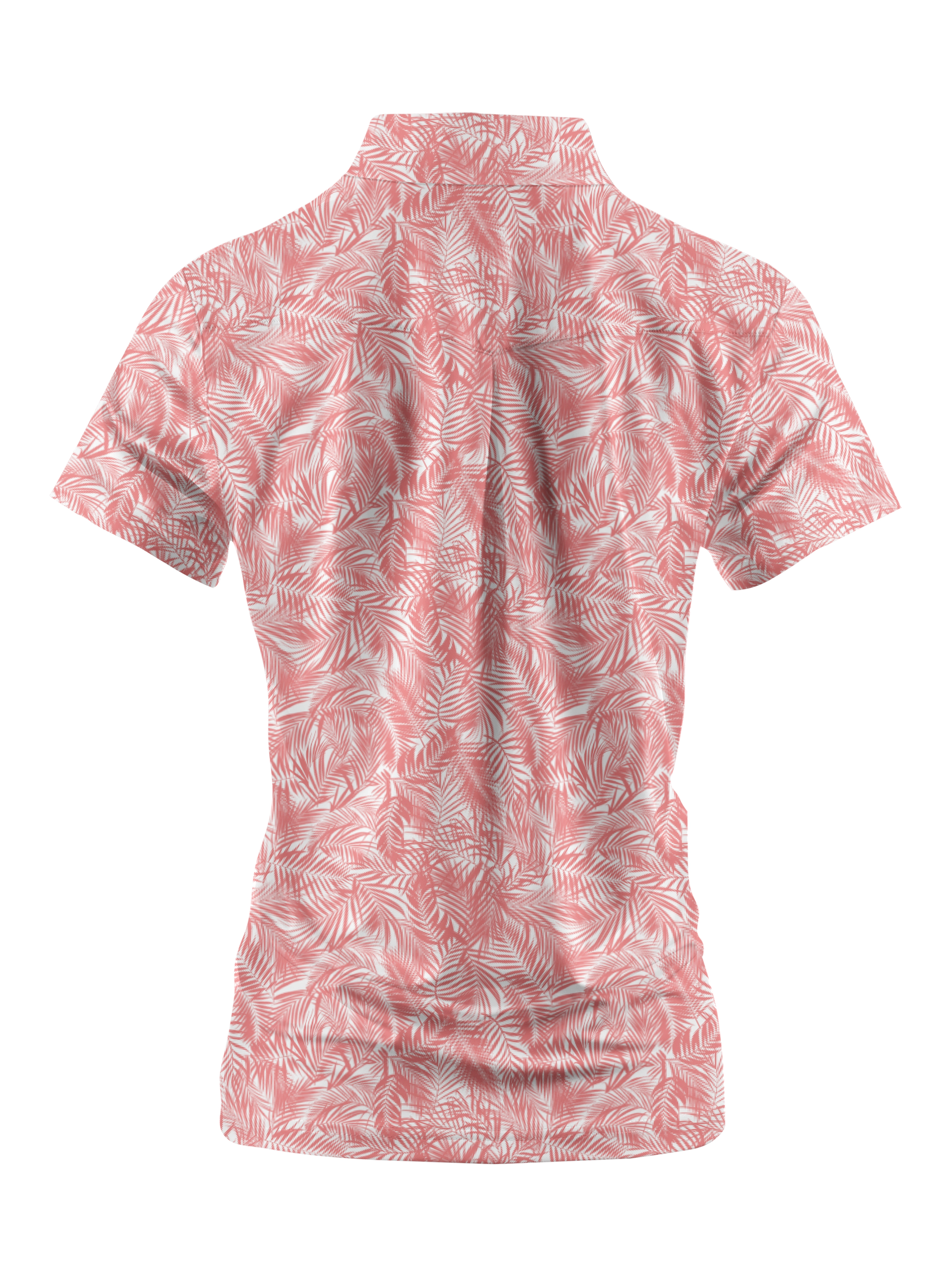 Cherryswing Women's Tropical Foliage  Golf Short Sleeve Polo Shirt