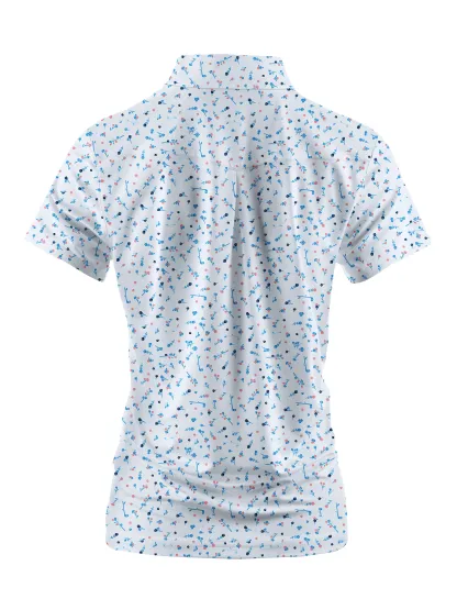 Cherryswing Women's Spring Meadow Golf Short Sleeve Polo Shirt
