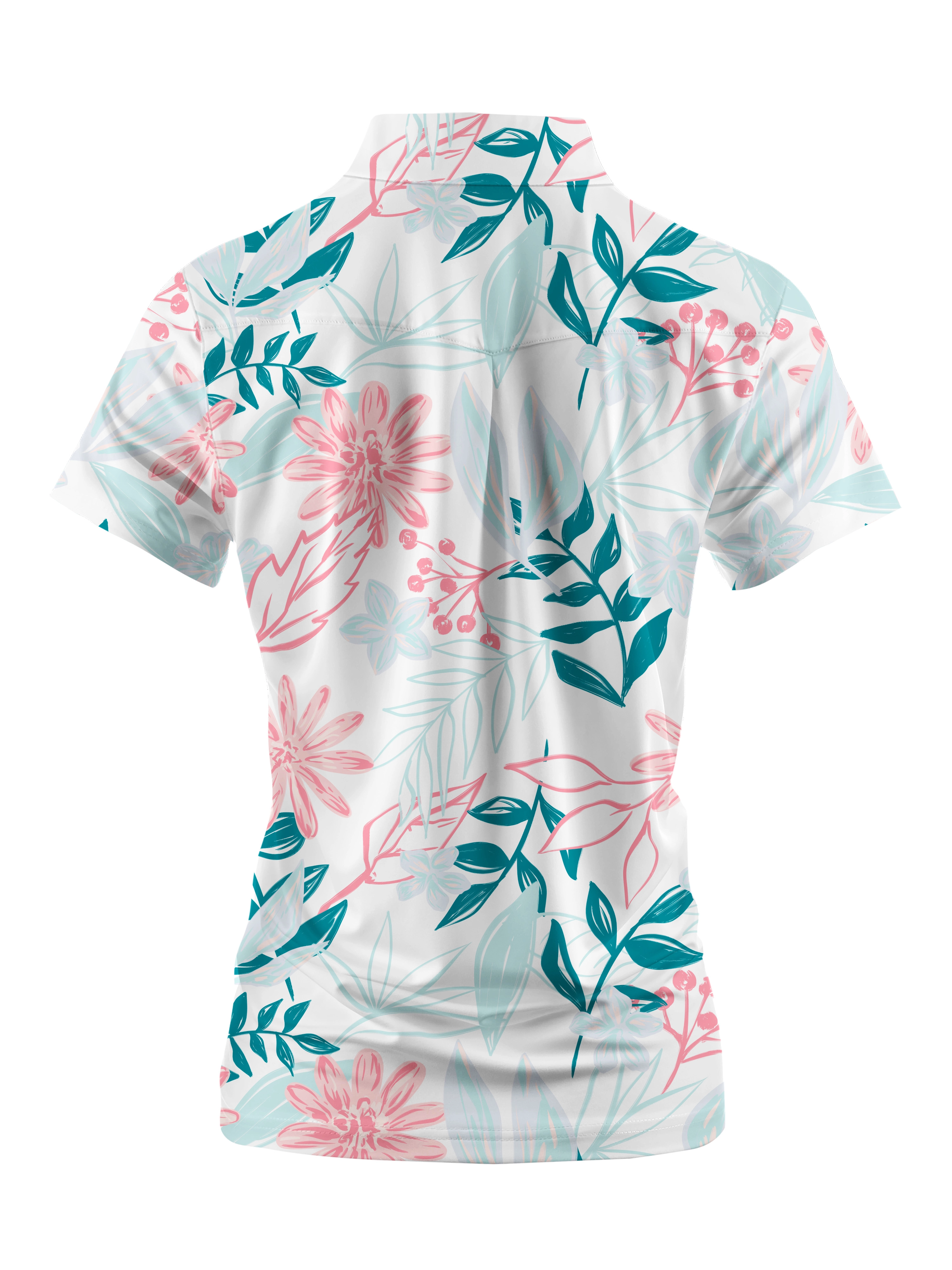 Cherryswing Women's Spring Garden Golf Short Sleeve Polo Shirt