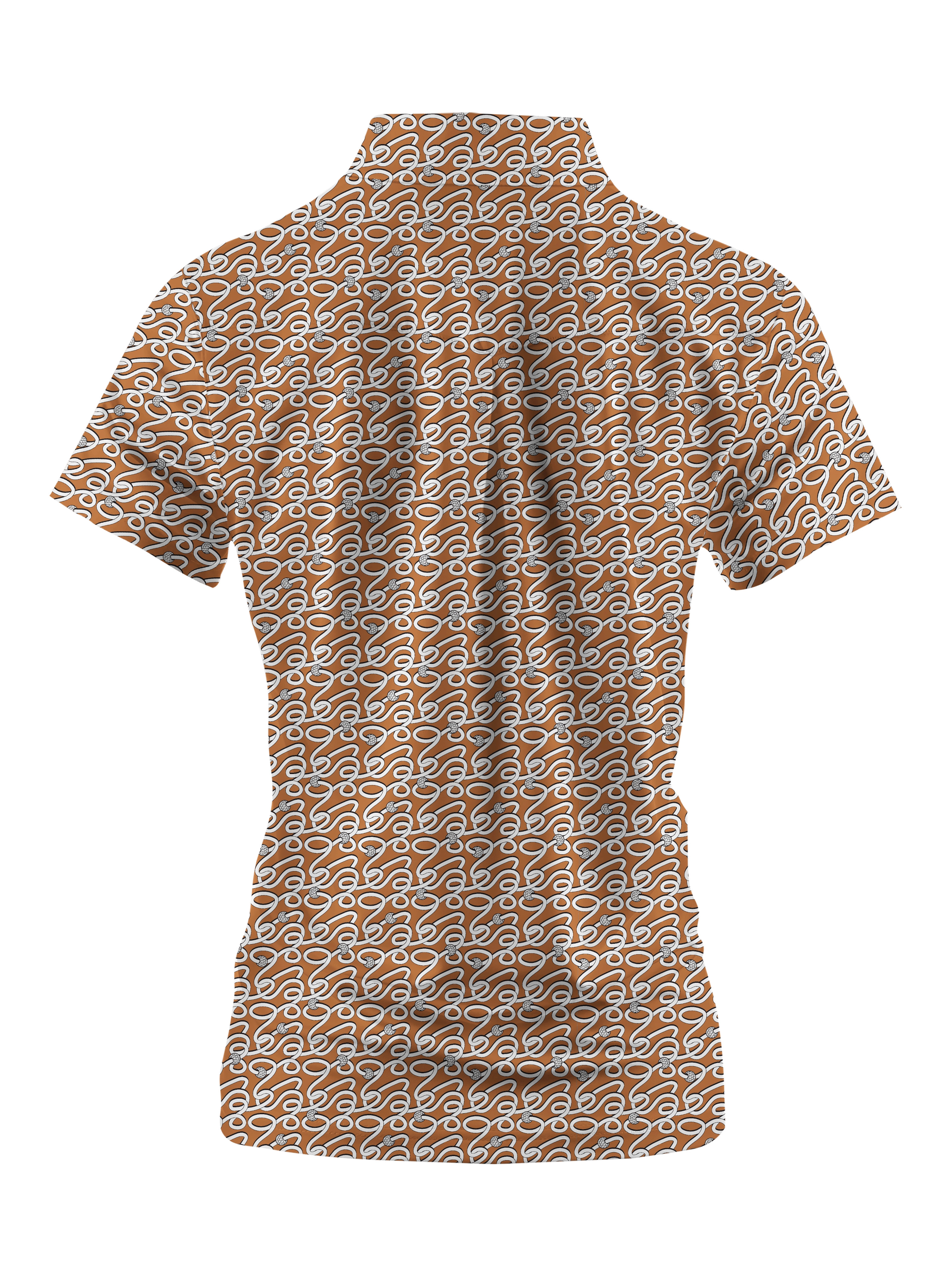 Cherryswing Women's Elegant Curves  Golf Short Sleeve Polo Shirt