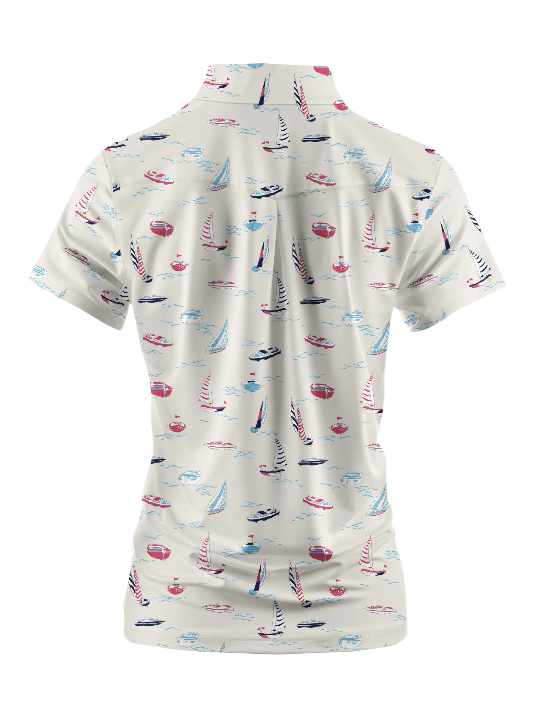 Cherryswing Women's Tranquil Marina Golf Short Sleeve Polo Shirt