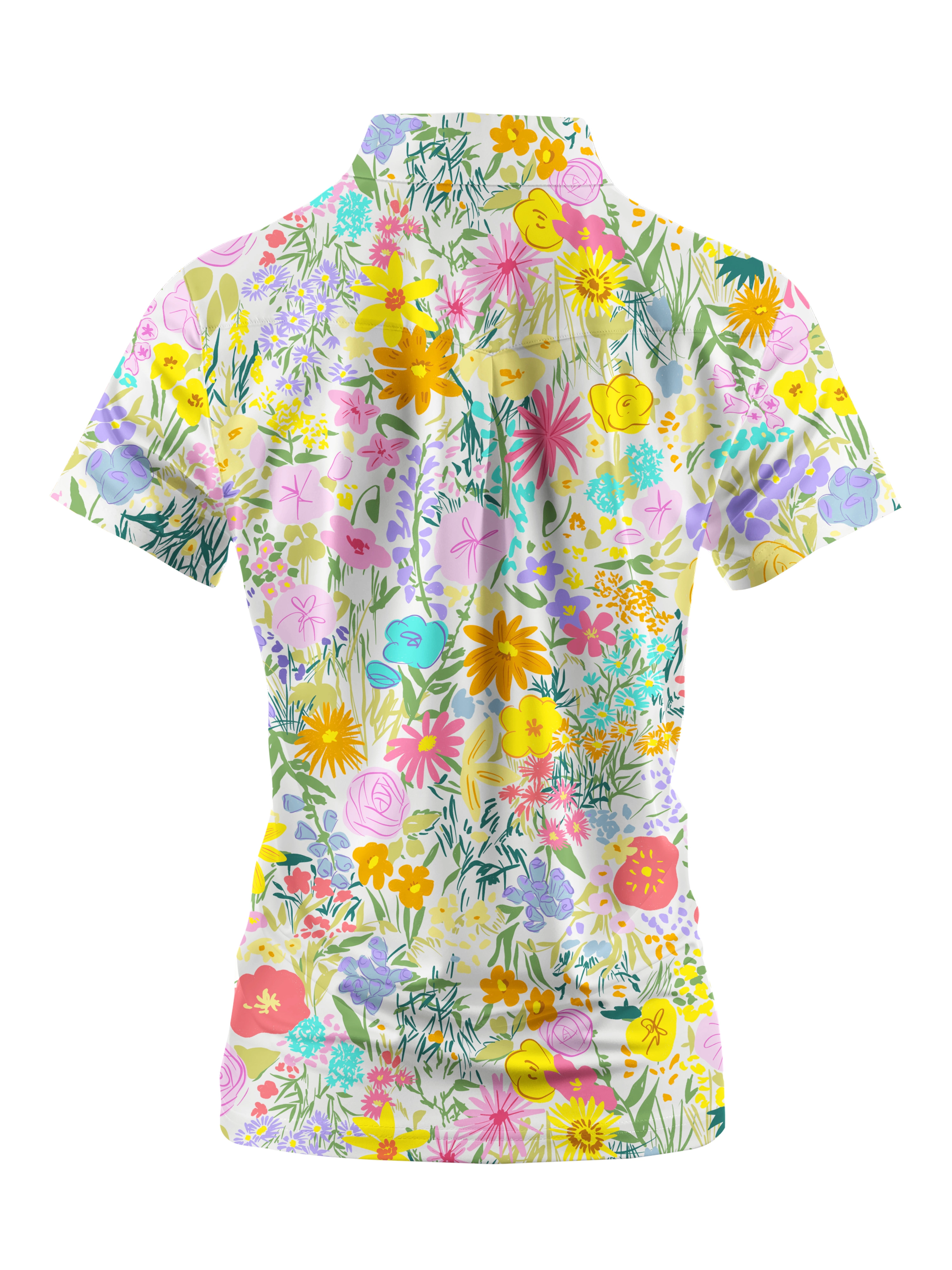 Cherryswing Women's Nature's Beauty Golf Short Sleeve Polo Shirt