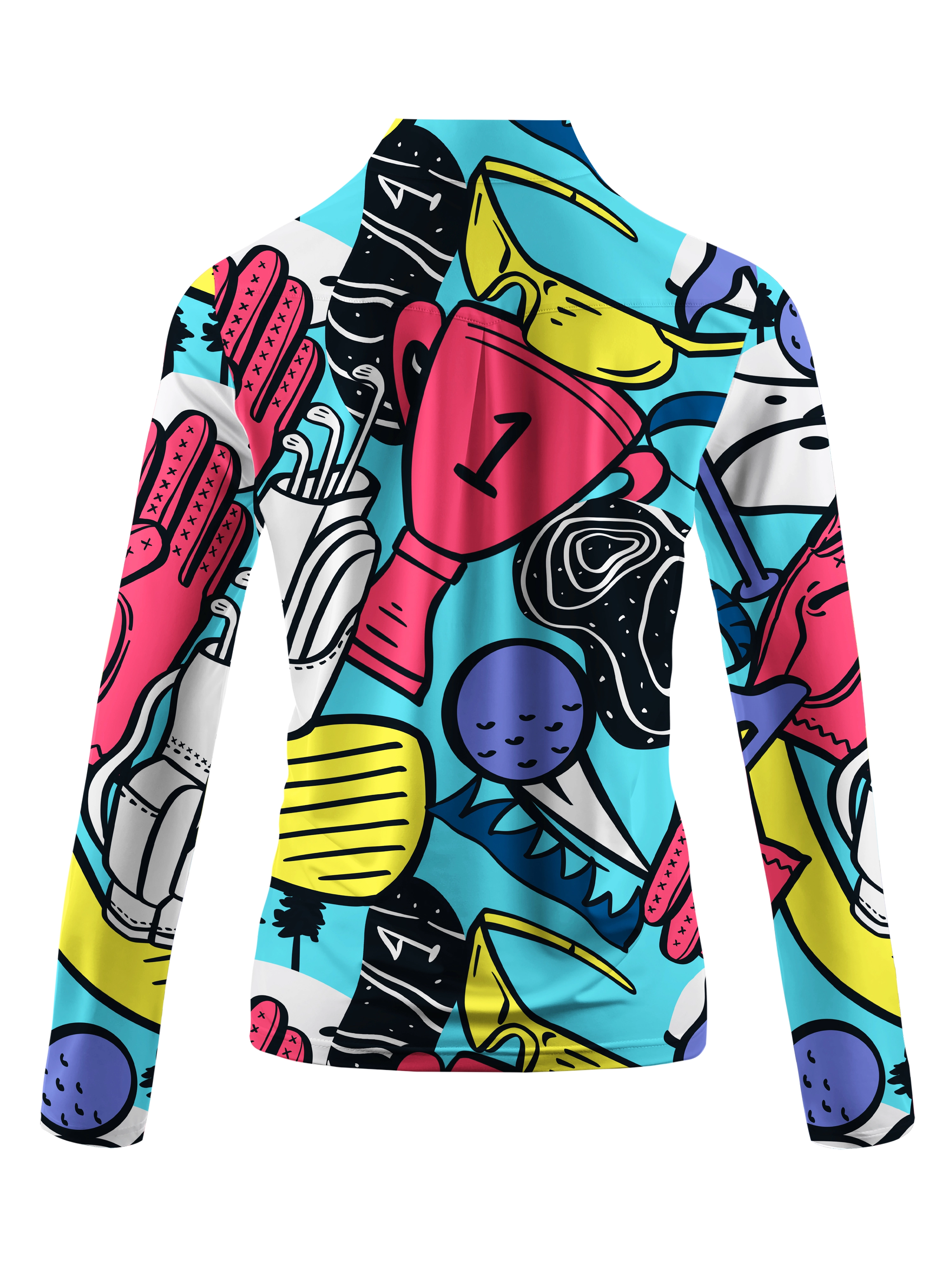 Cherryswing Women's Vivid Hues Golf Long Sleeve Polo Shirt