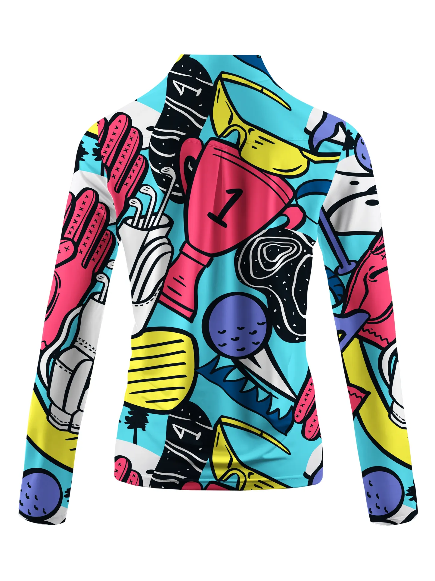 Cherryswing Women's Vivid Hues Golf Long Sleeve Polo Shirt