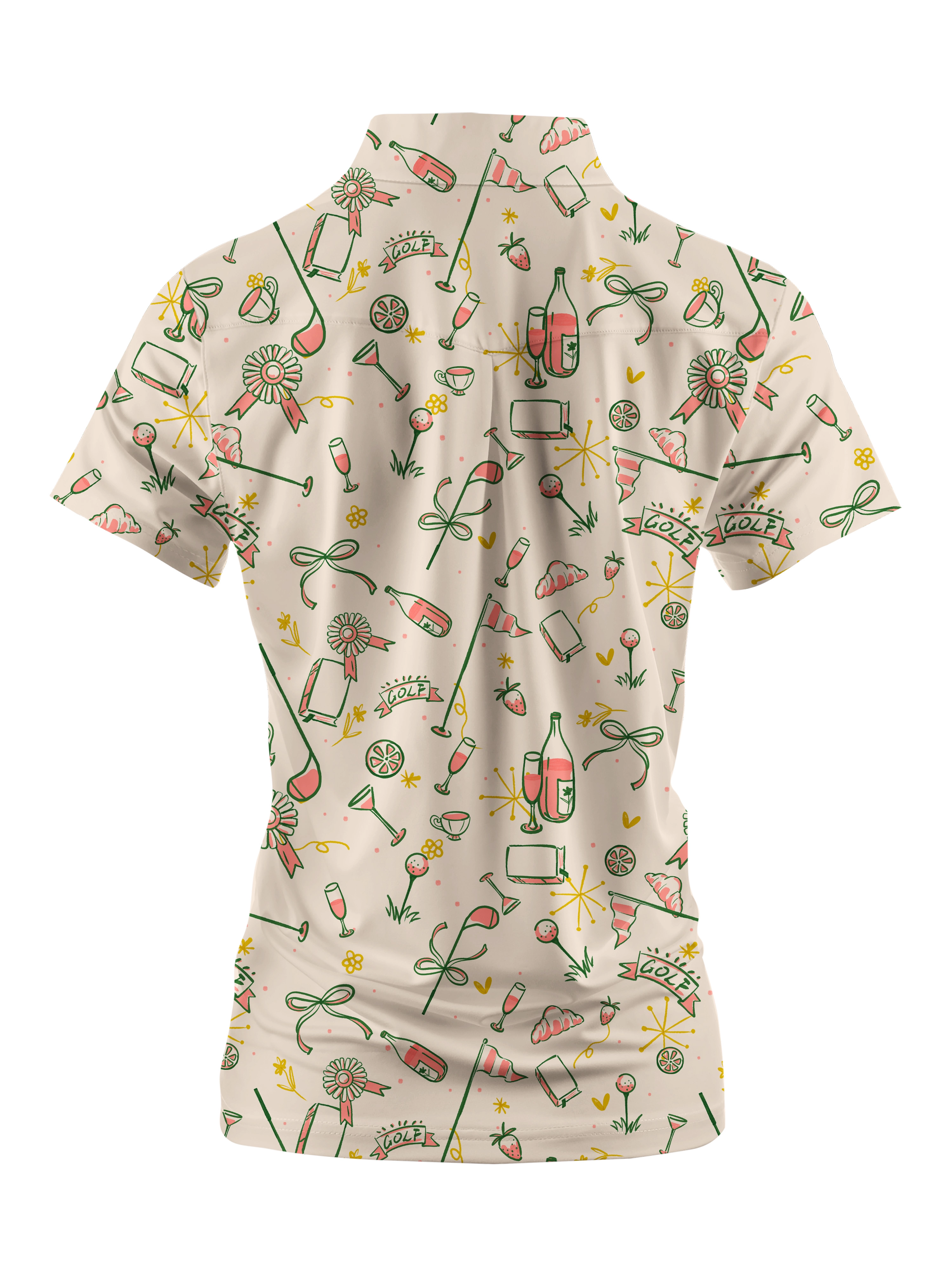 Cherryswing Women's Summer Picnic Golf Short Sleeve Polo Shirt