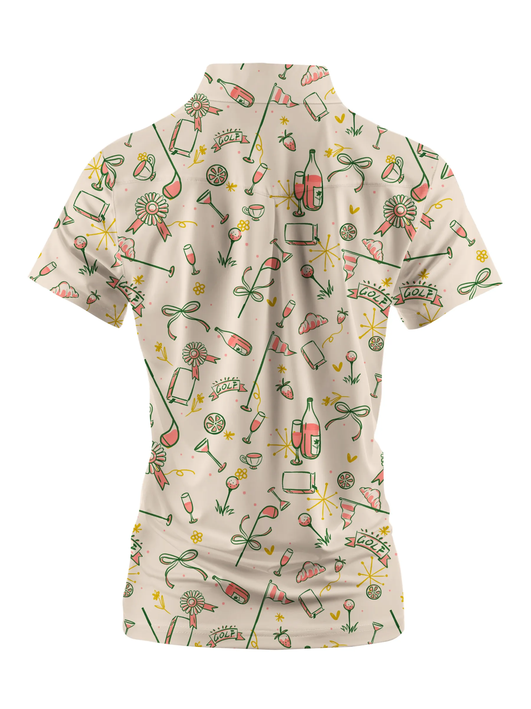 Cherryswing Women's Summer Picnic Golf Short Sleeve Polo Shirt