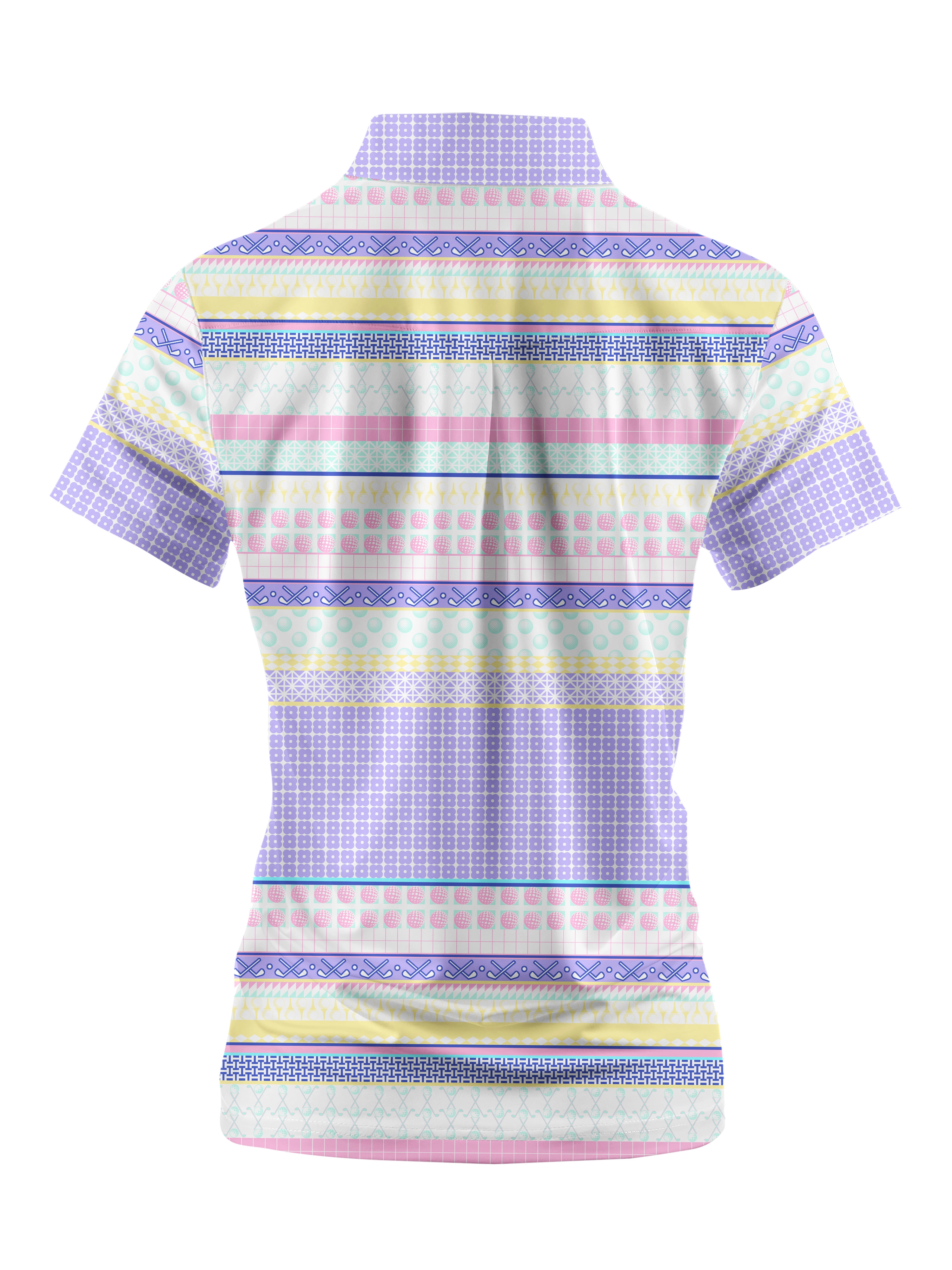 Cherryswing Women's English Countryside Golf Short Sleeve Polo Shirt