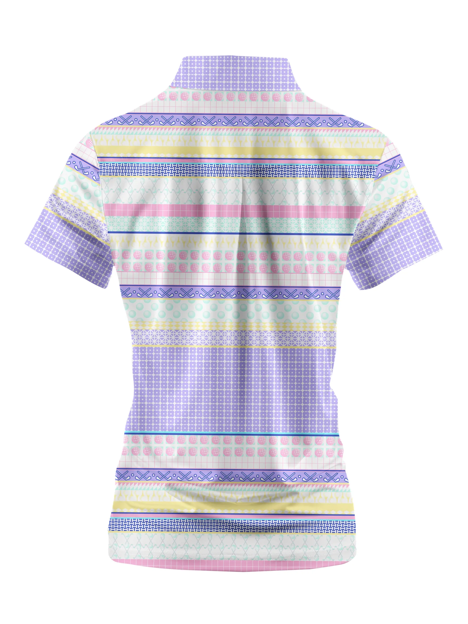 Cherryswing Women's English Countryside Golf Short Sleeve Polo Shirt