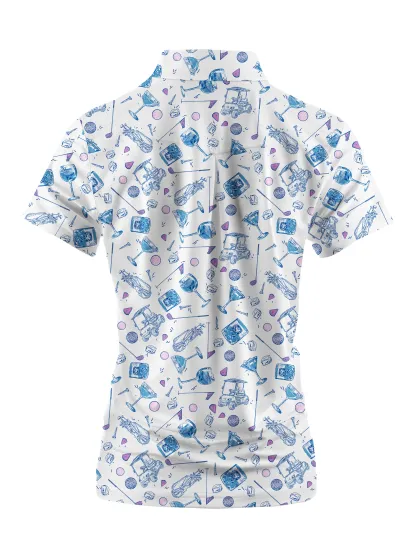 Cherryswing Women's Golf Club's Archives Golf Short Sleeve Polo Shirt