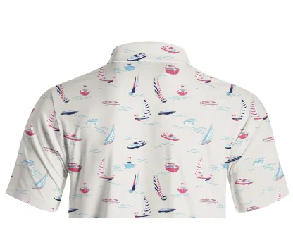 Cherryswing Tranquil Marina  Men's Polo Shirt